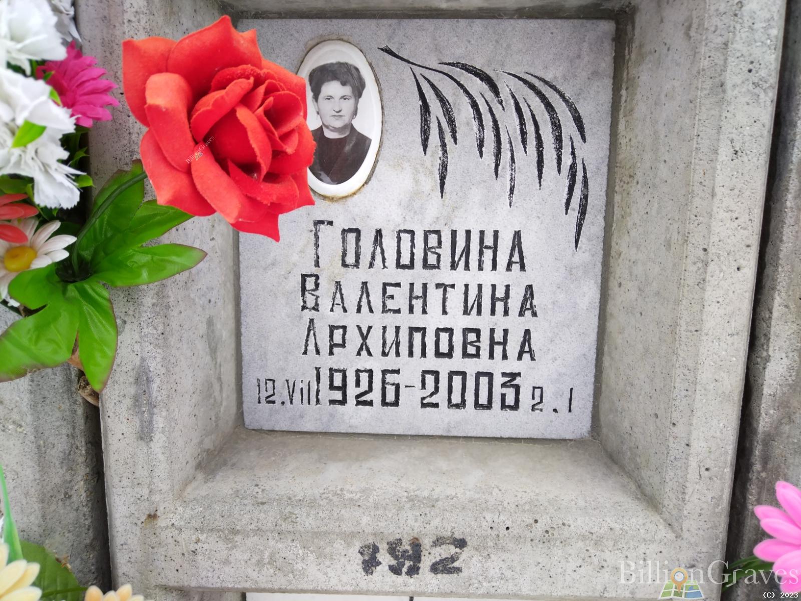 Головина Валентина Архиповна