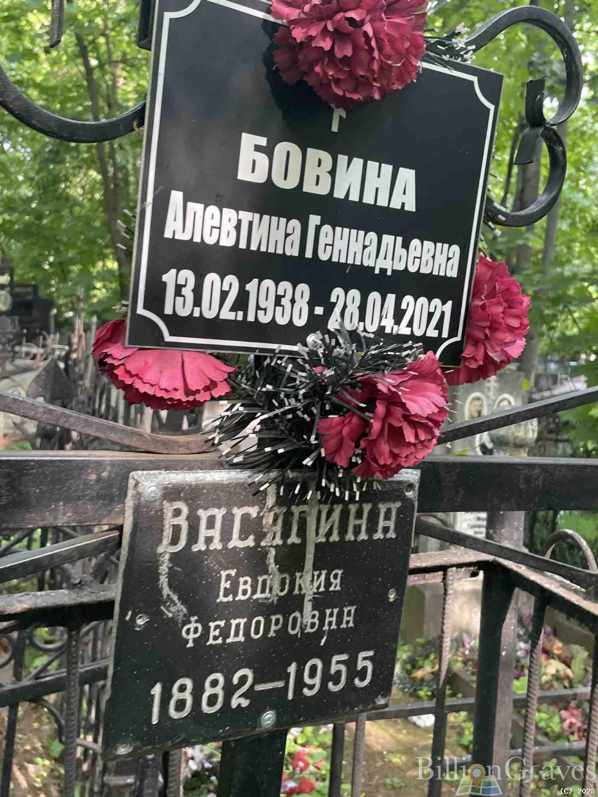 Бовина Алевтина Геннадьевна
