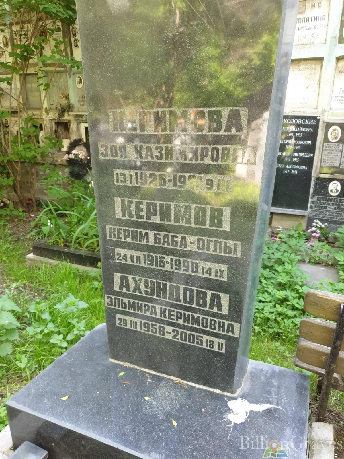 Ахундова Эльмира Керимовна