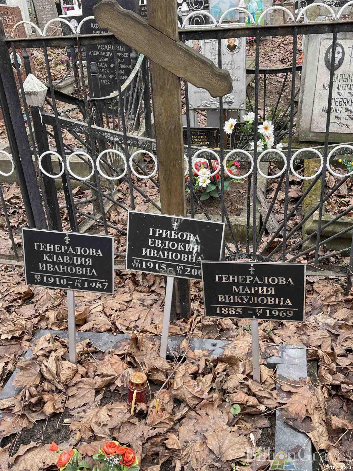 Грибова Евдокия Ивановна