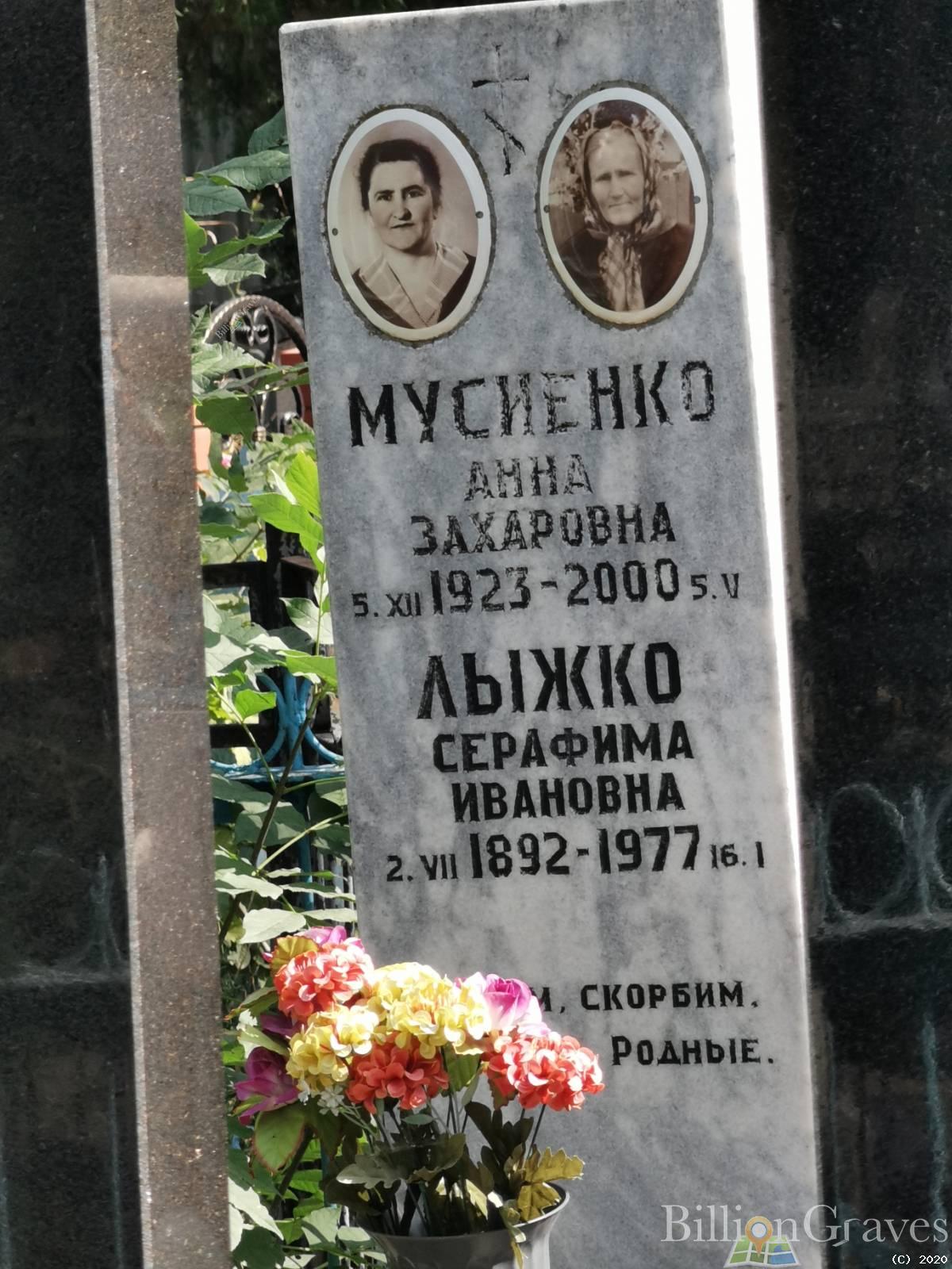Мусиенко Анна Захаровна
