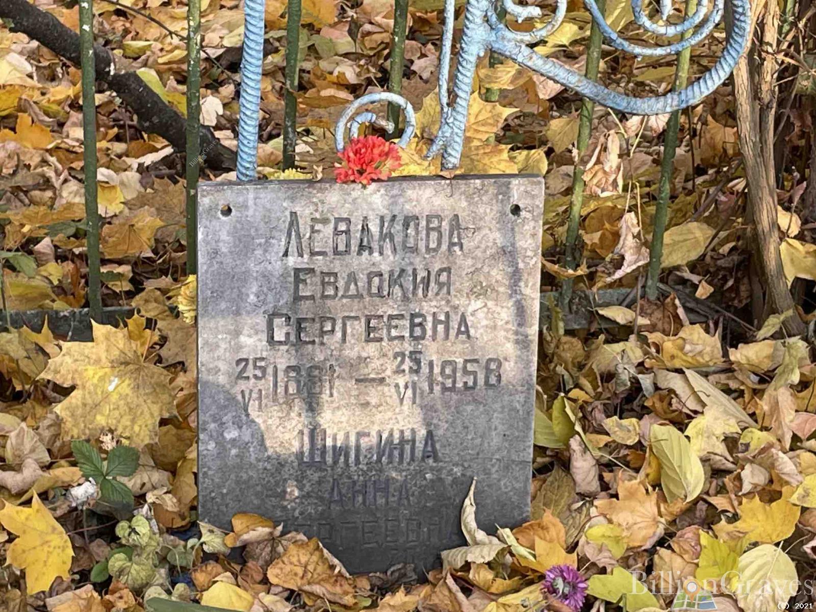 Левакова Евдокия Сергеевна