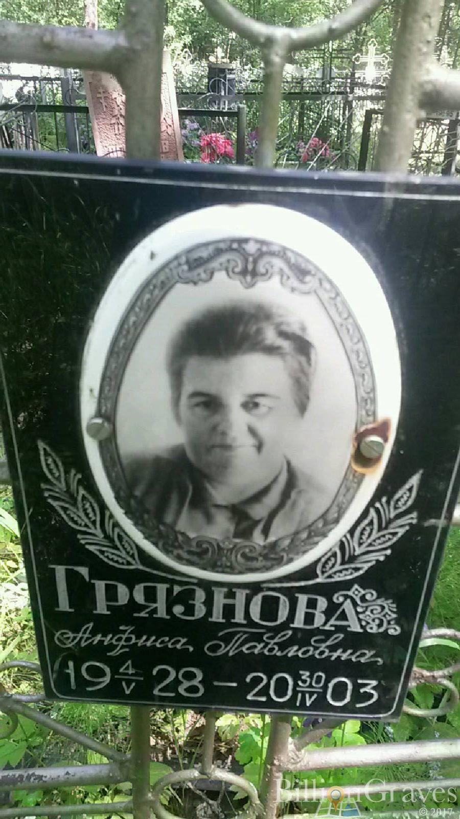 Грязнова Анна Ивановна