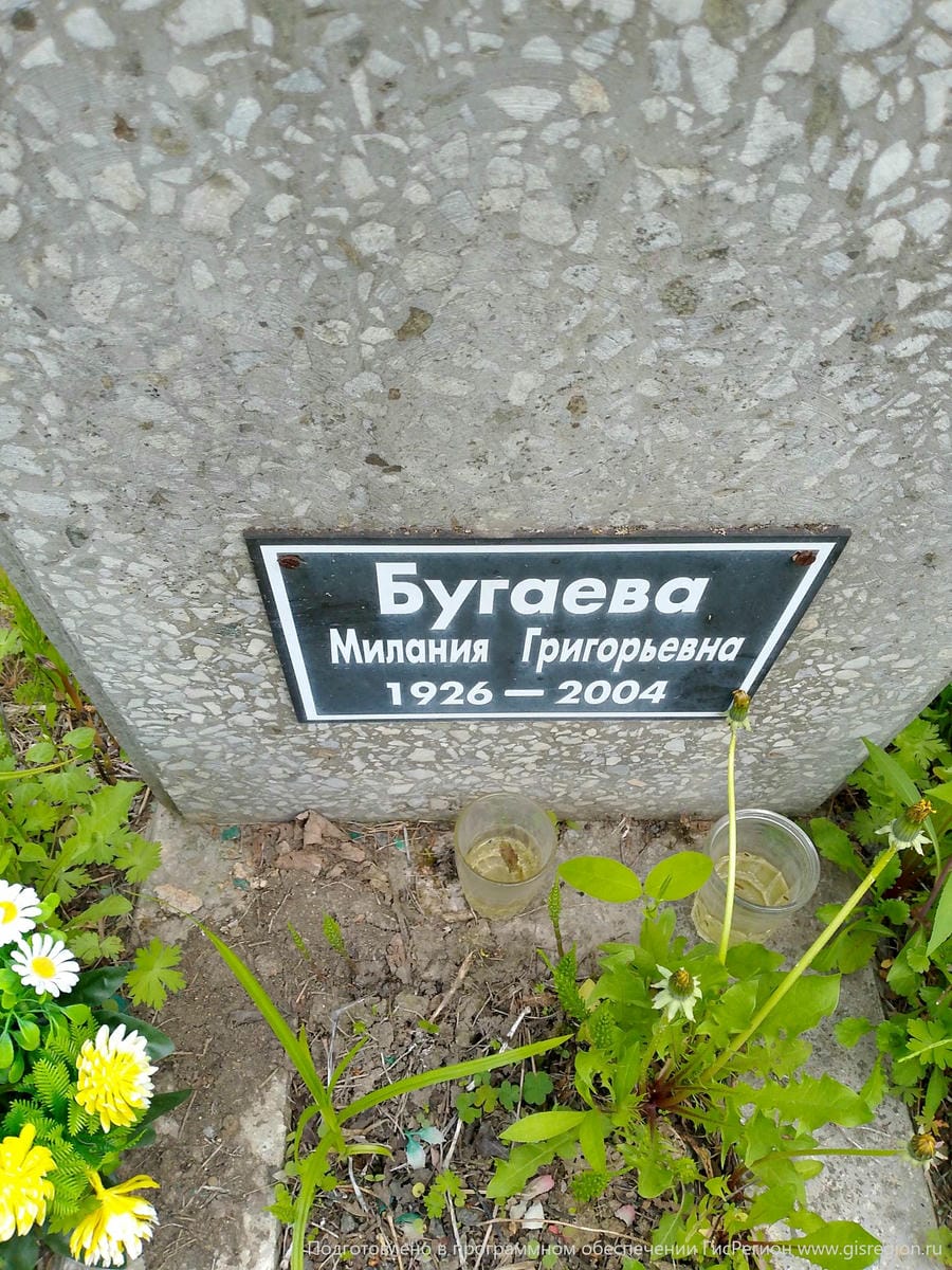 Бугаева Милания Григорьевна