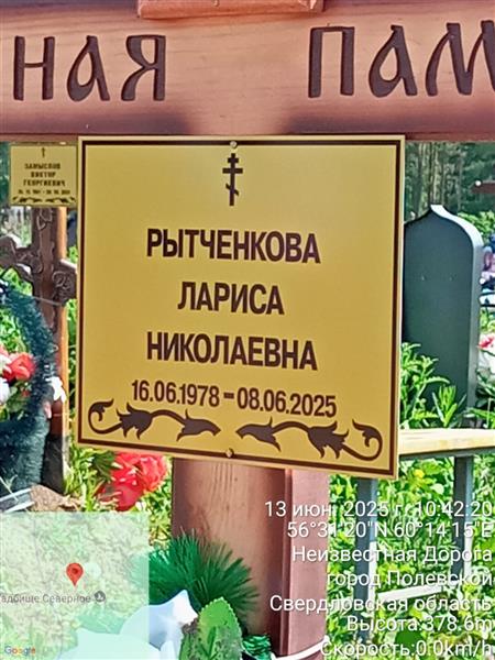 Рытченкова Лариса Николаевна