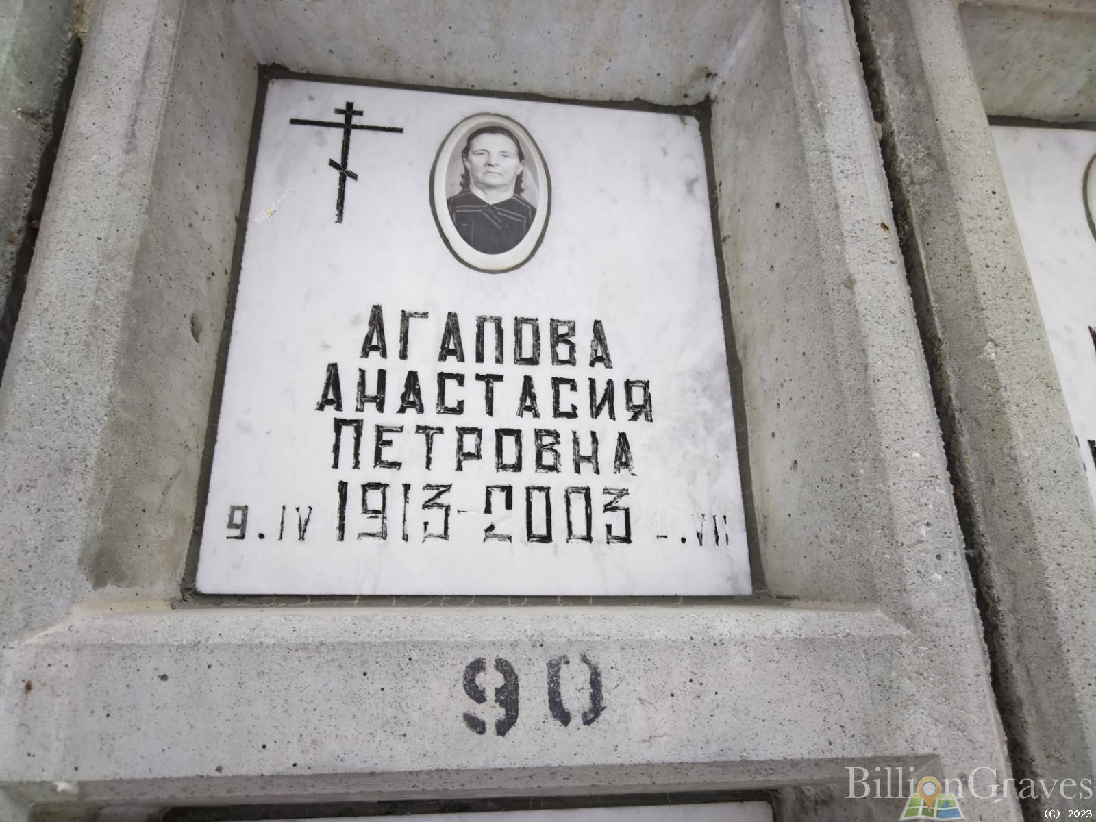 Агапова Анастасия Петровна