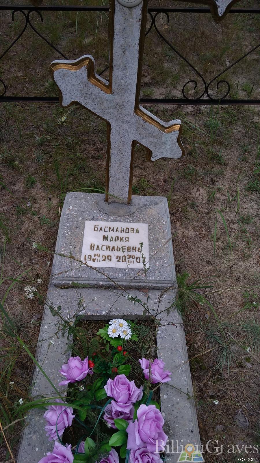 Басманова Мария Васильевна