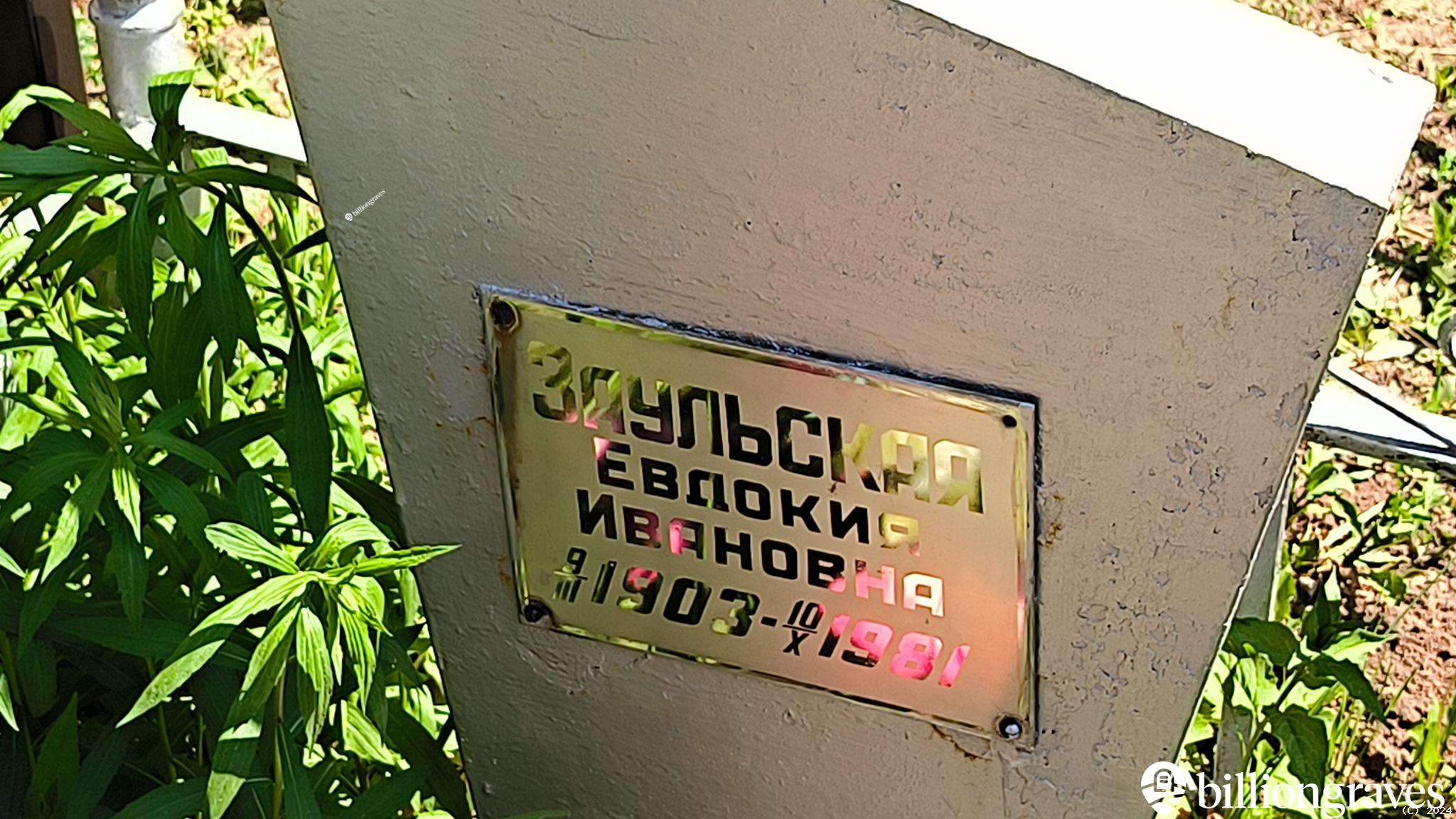 Заульская Евдокия Ивановна