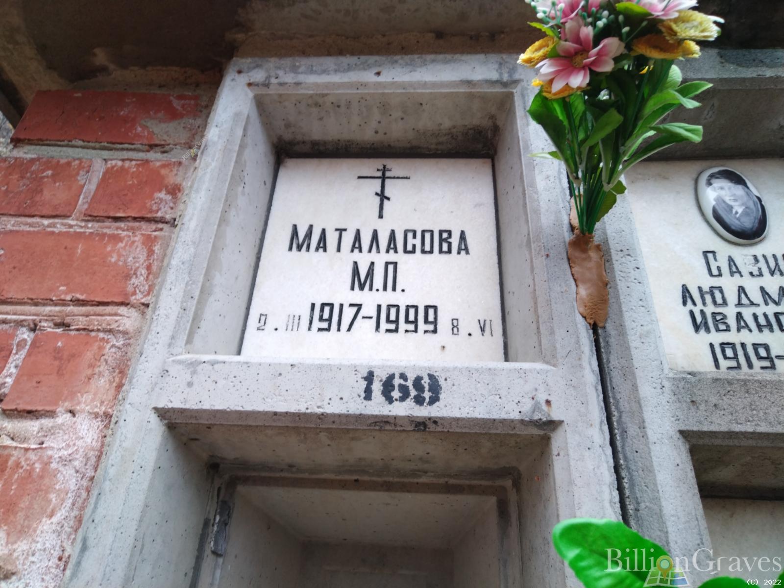 Маталасова М. П.