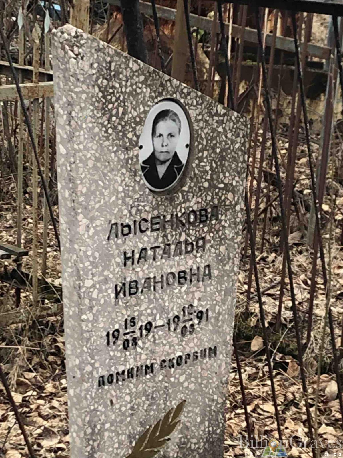Лысенкова Наталья Ивановна