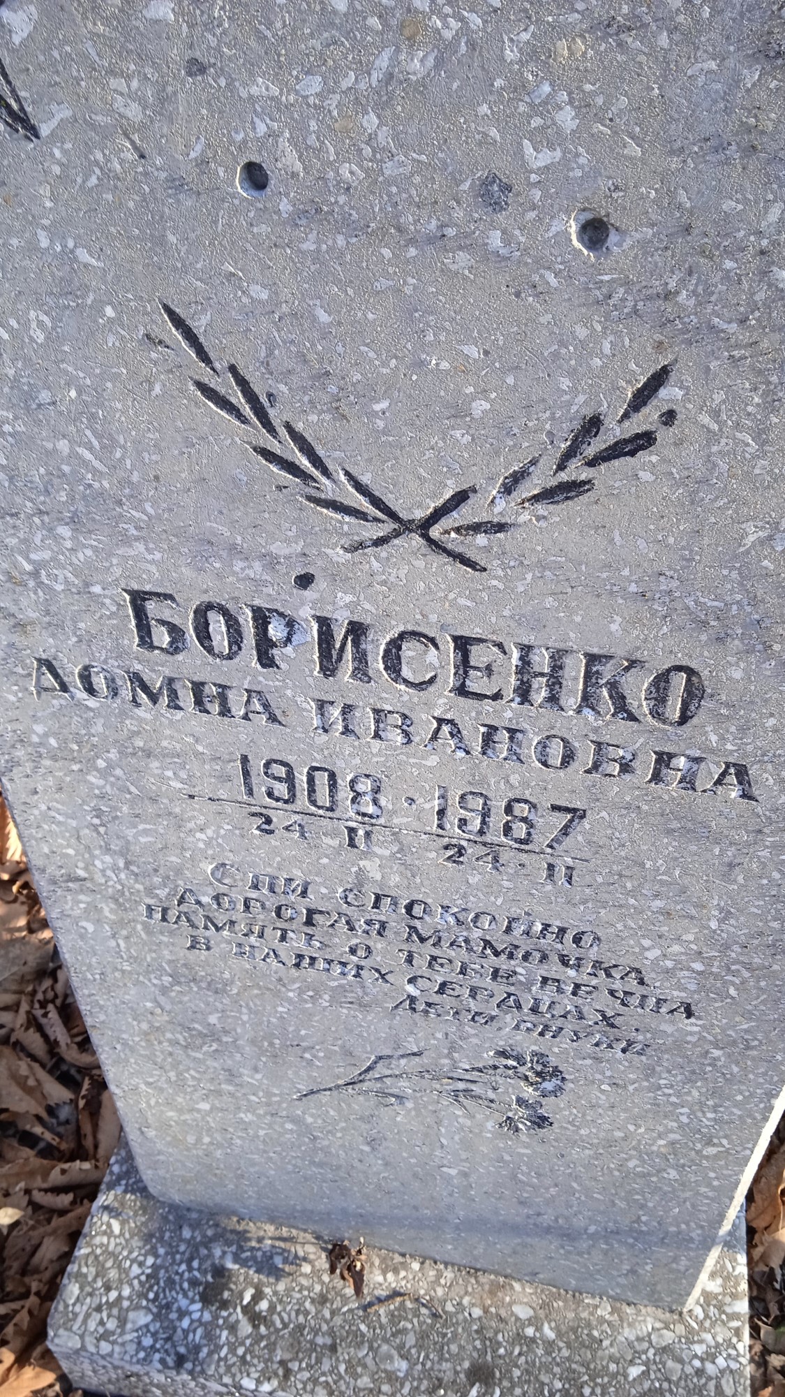 Борисенко Домна Ивановна