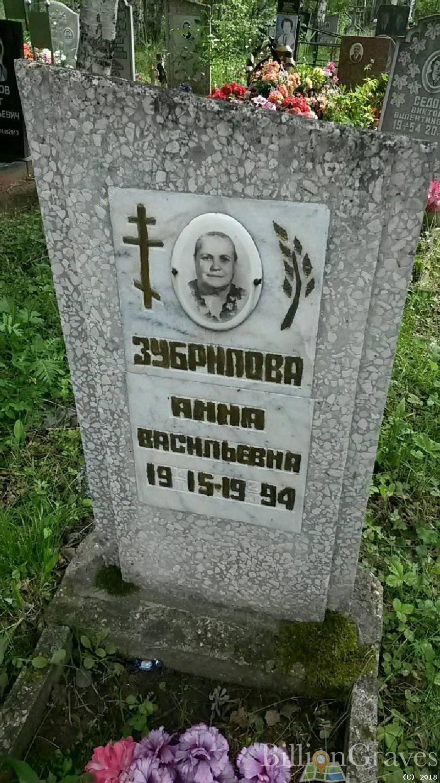 Зубрилова Анна Васильевна