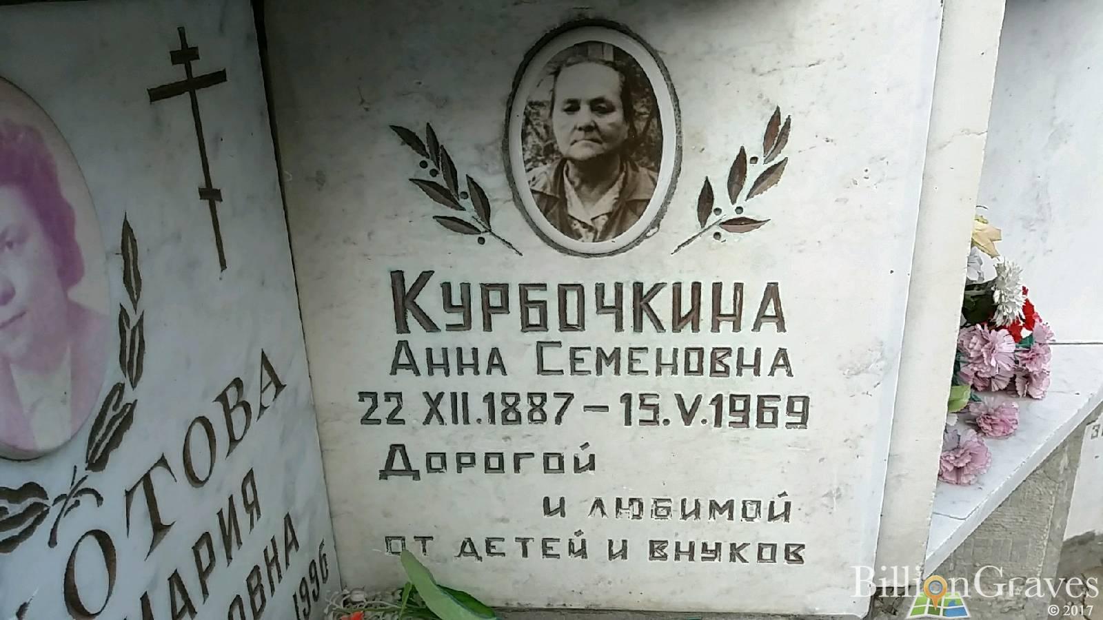 Курбочкина Анна Семеновна