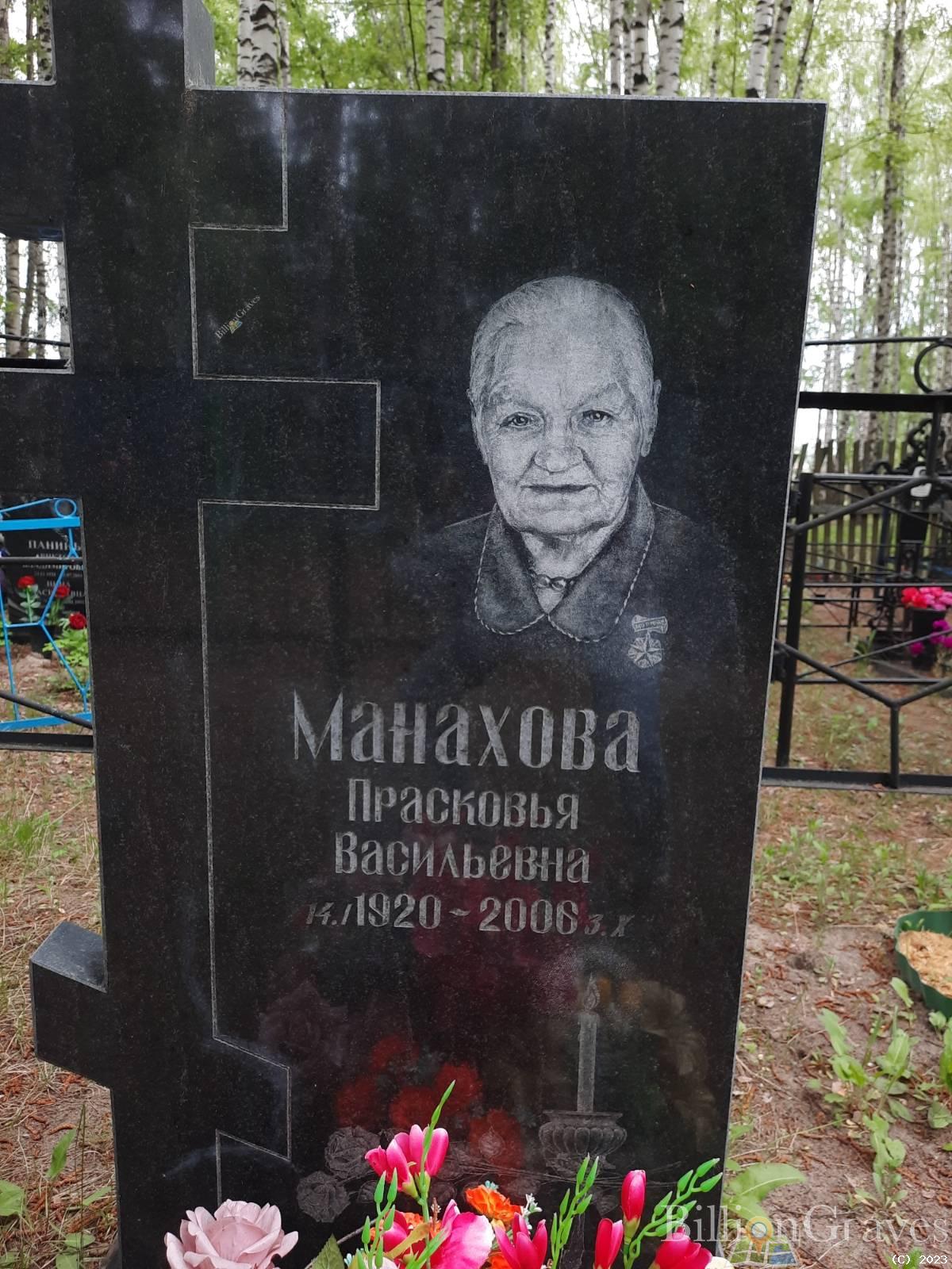 Манахова Прасковья Васильевна