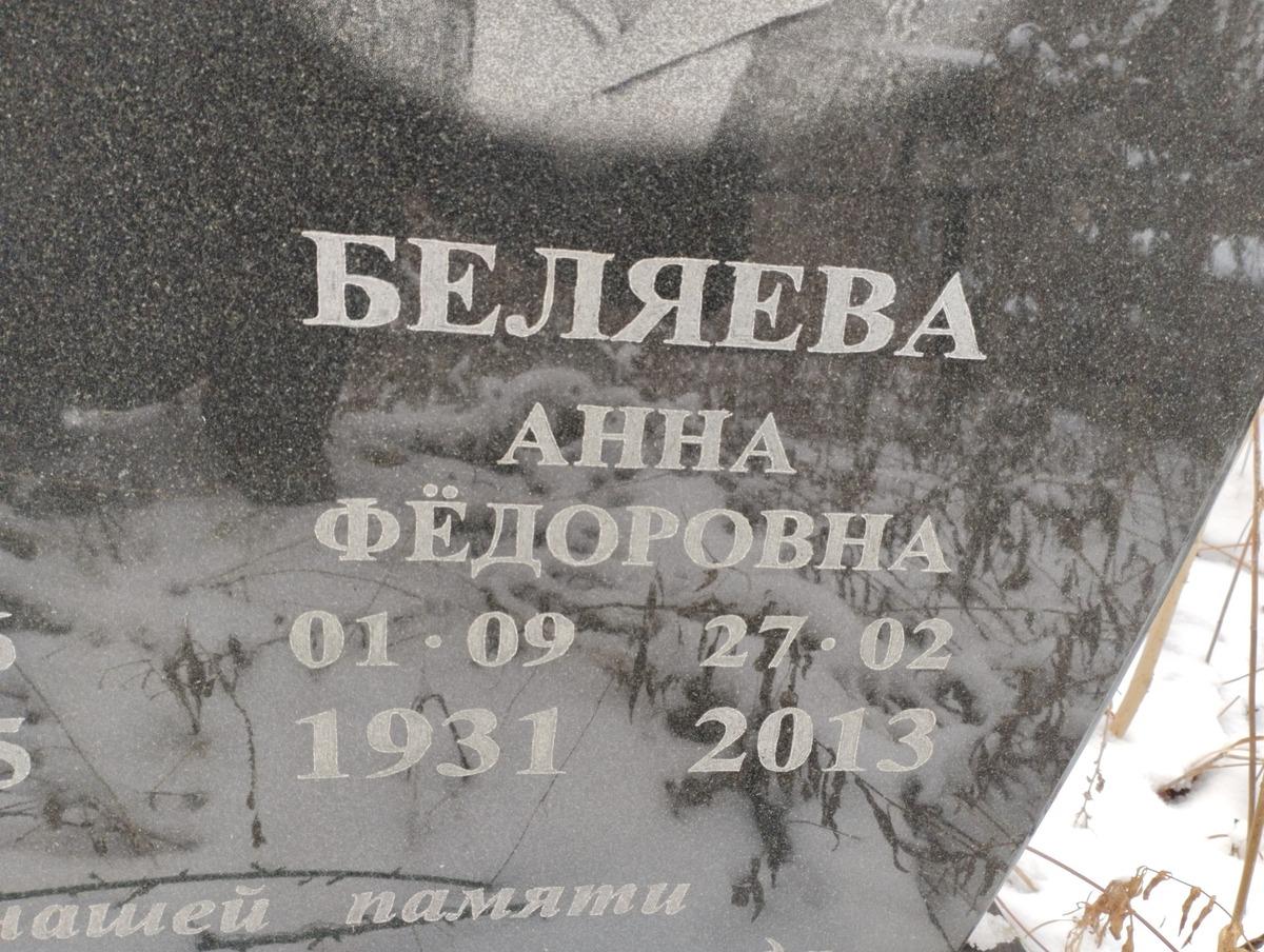 Беляева Анна Федоровна