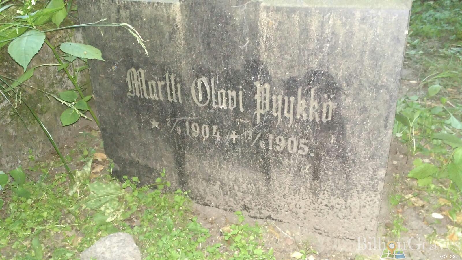 Pyykkö Martti Olavi