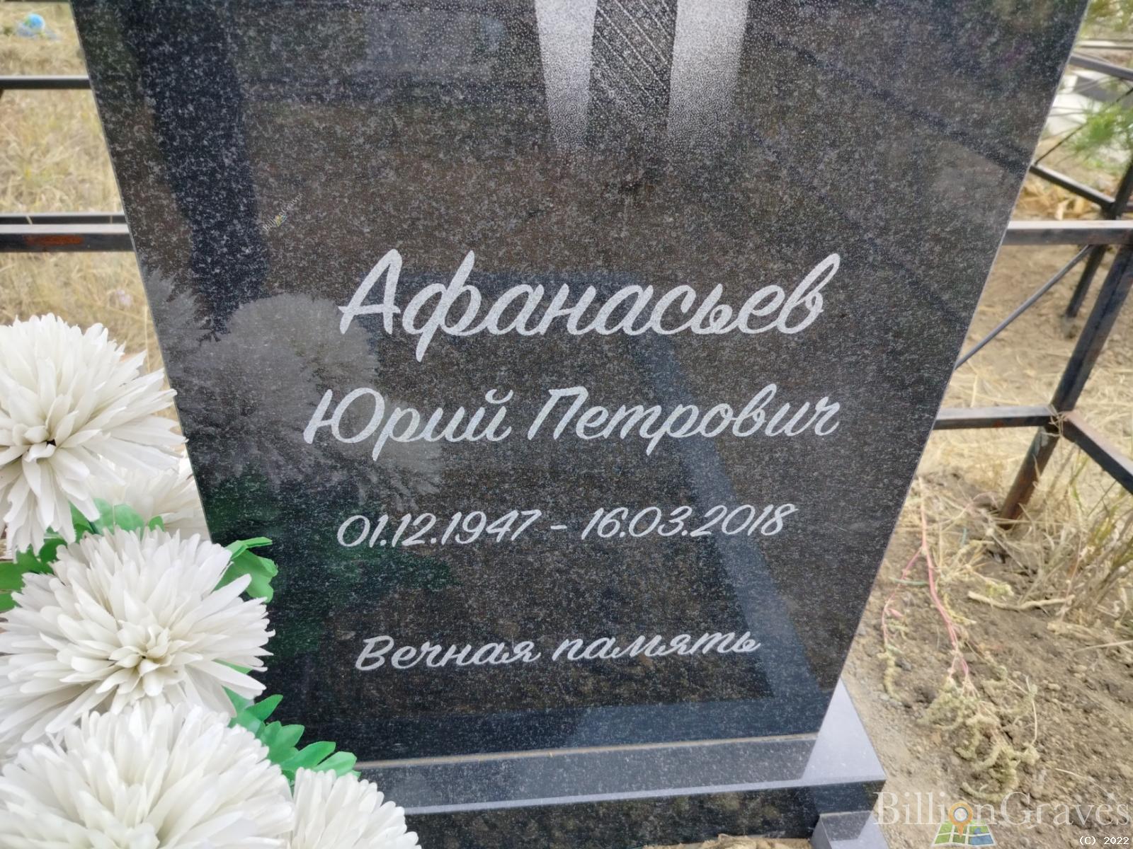 Афанасьев Юрий Петрович