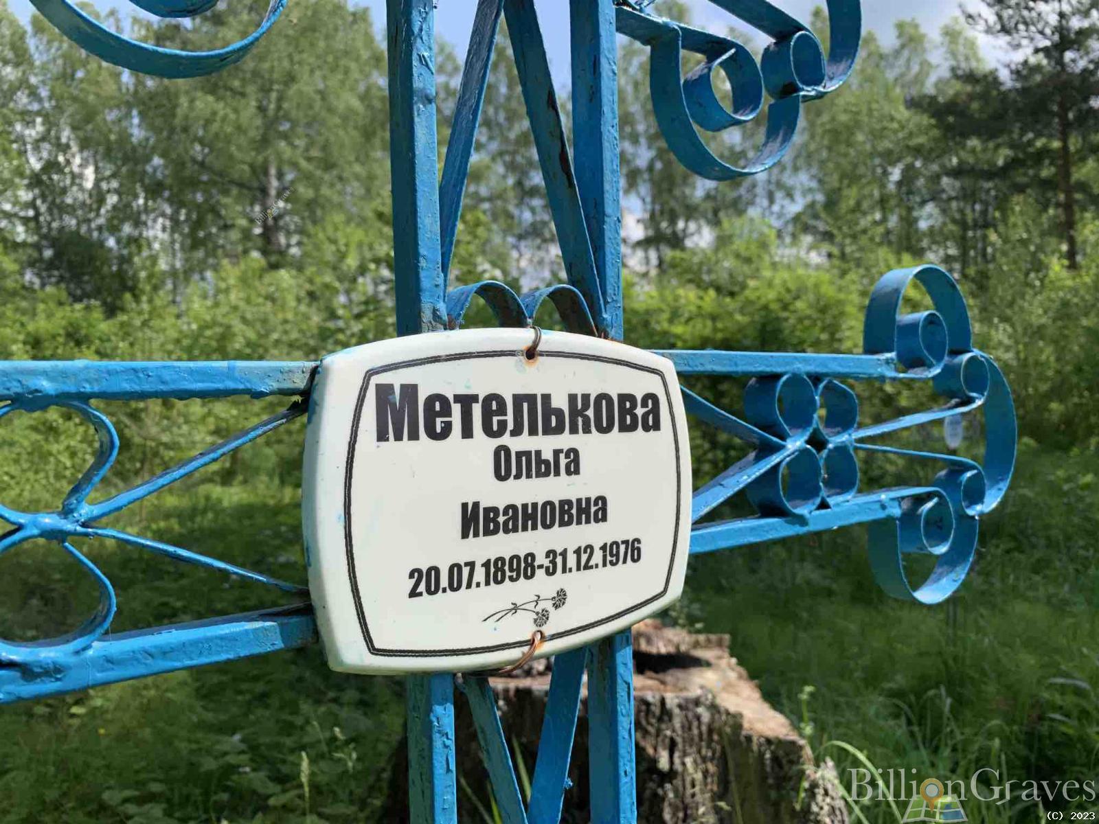 Метелькова Ольга Ивановна
