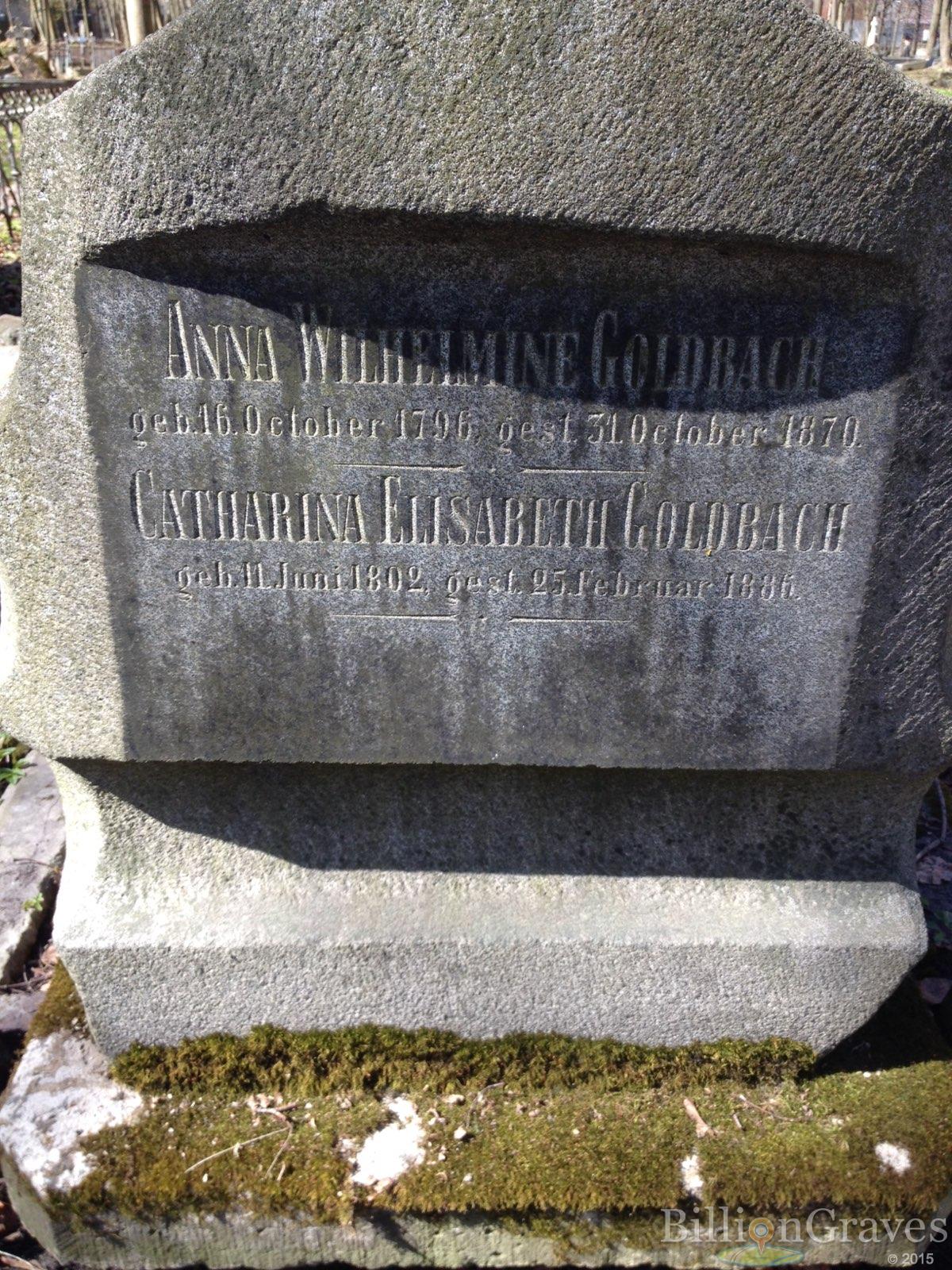 Goldbach Catharina Elisabeth