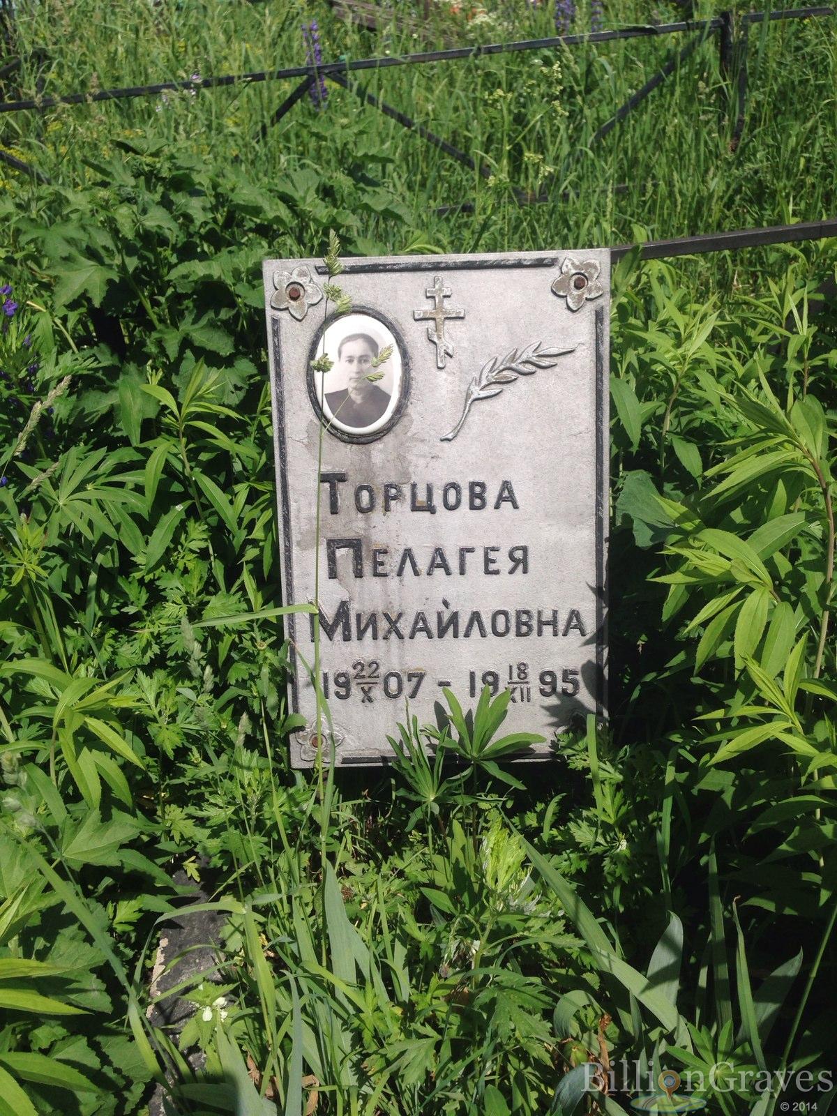 Торцова Пелагея Михайловна