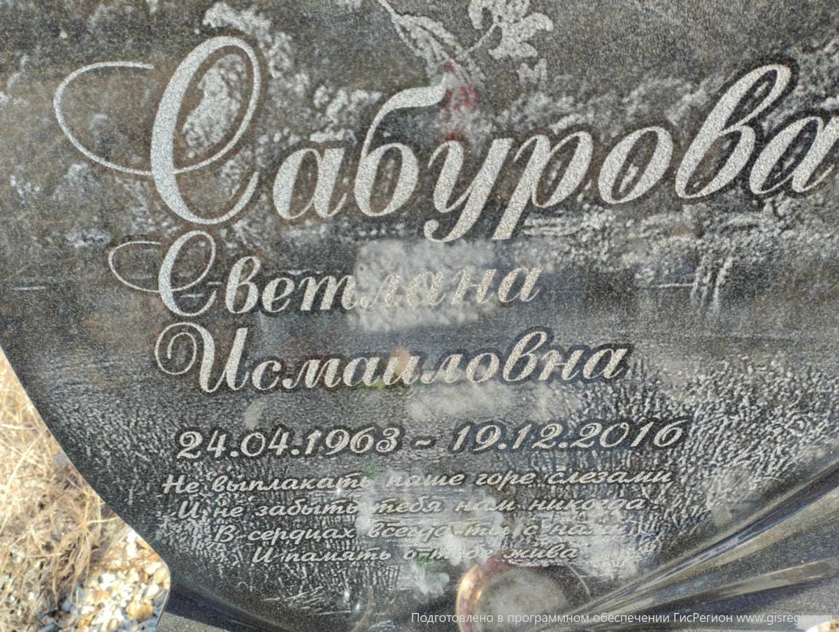 Сабурова Светлана Исмаиловна
