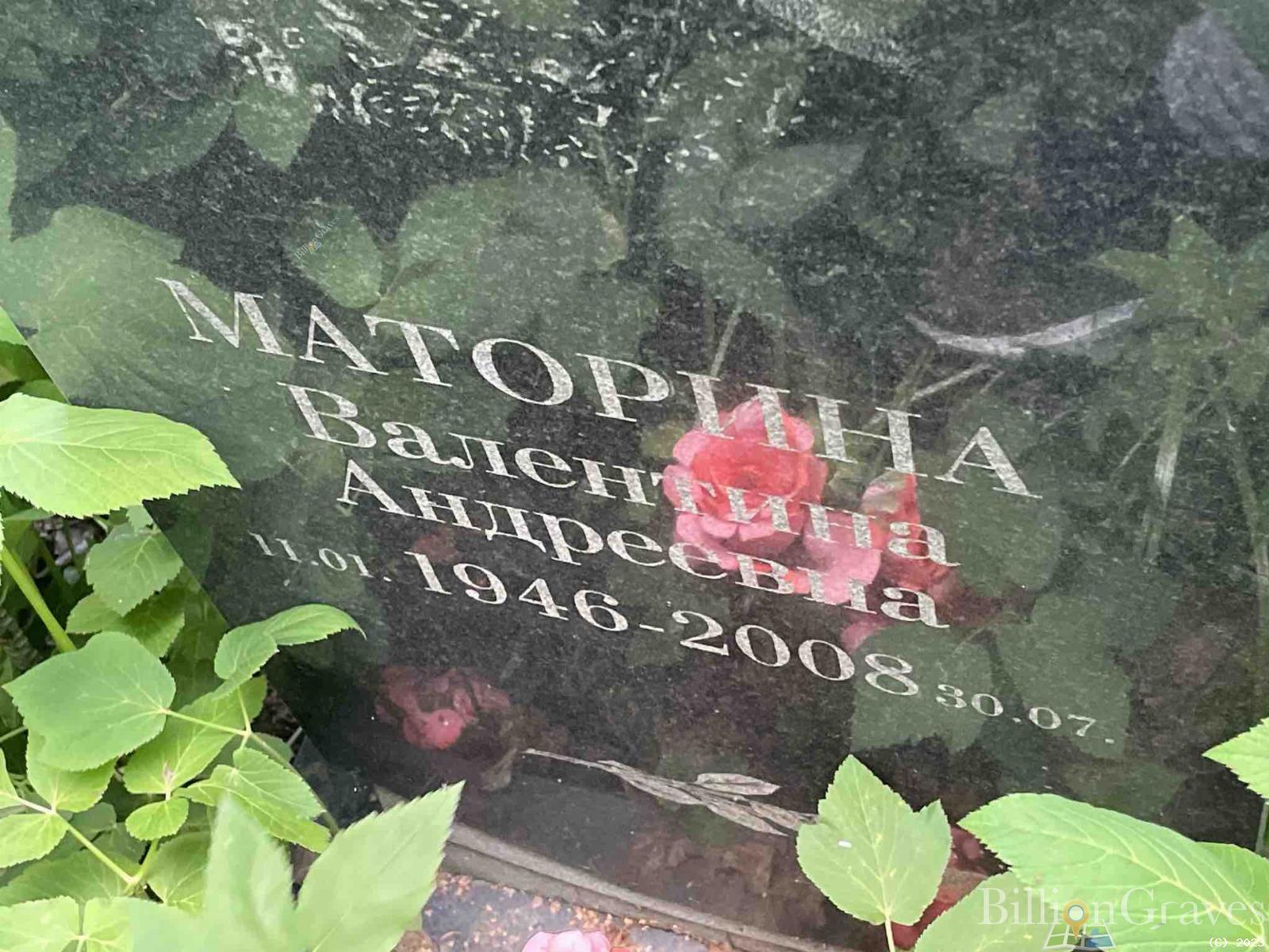 Маторина Валентина Андреевна