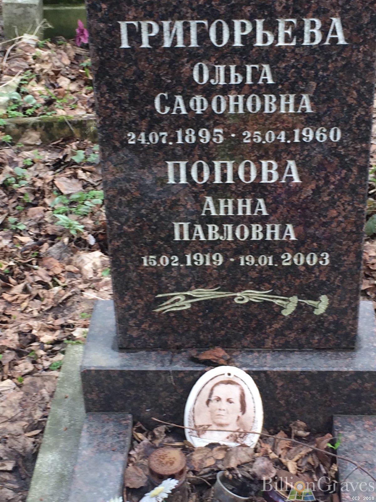 Григорьева Ольга Сафоновна