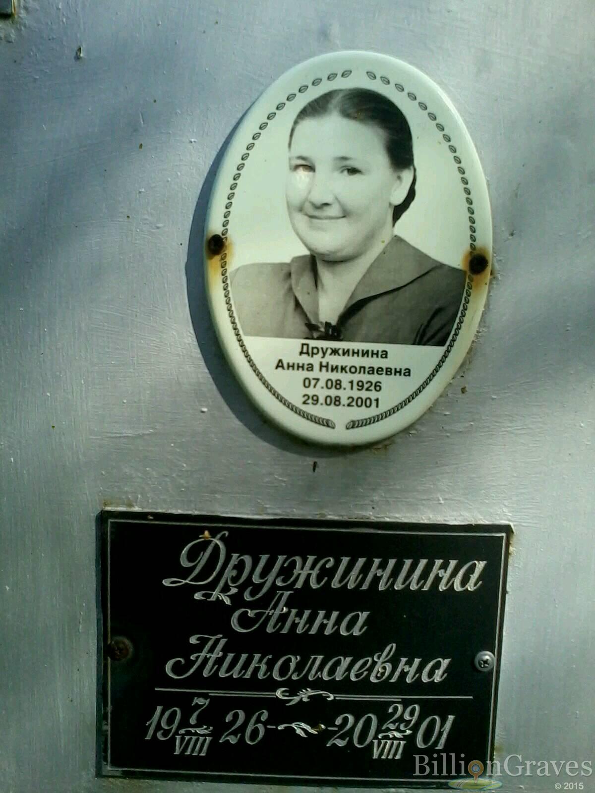 дружинина анна николаевна