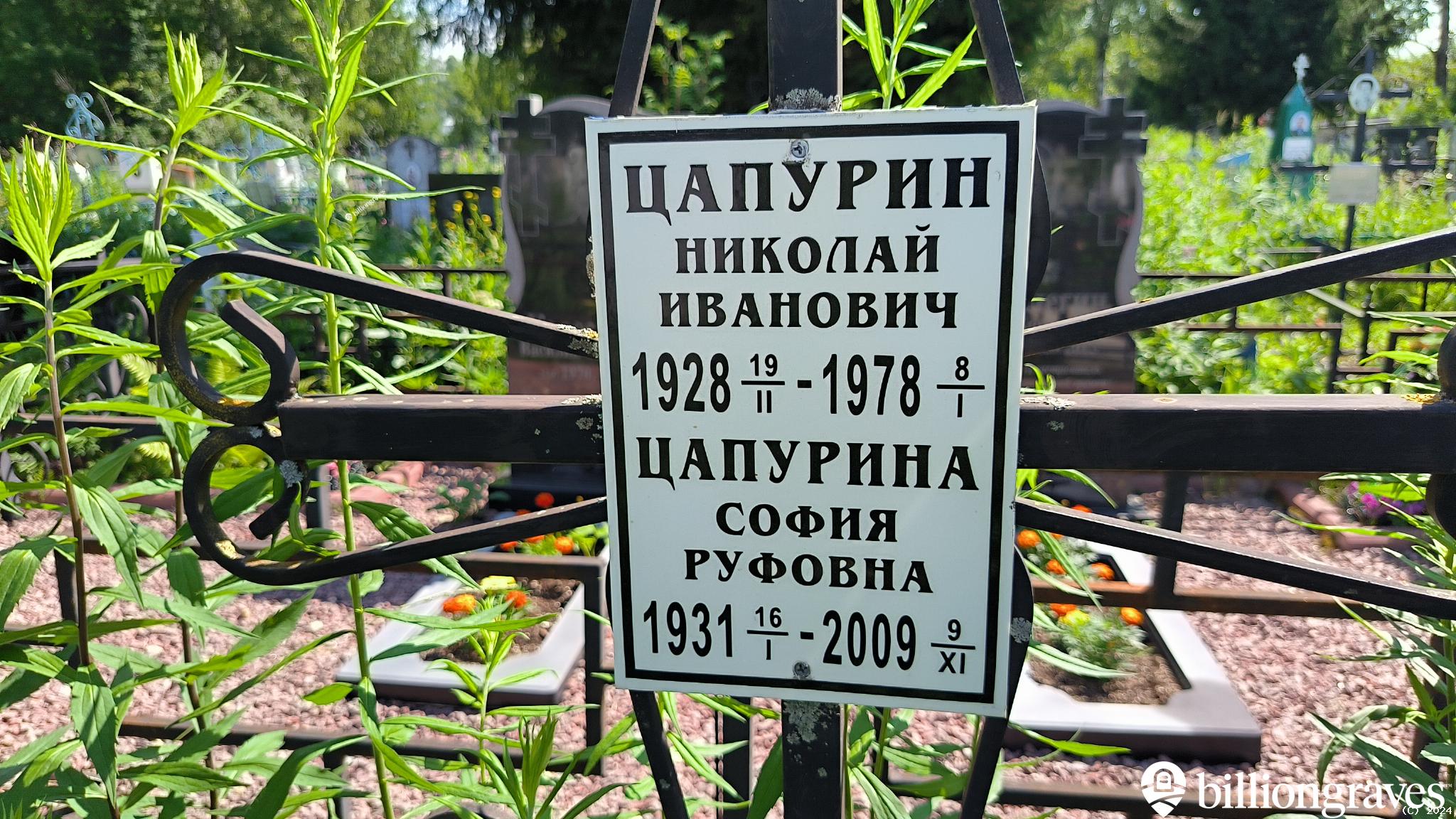 Цапурина София Руфовна