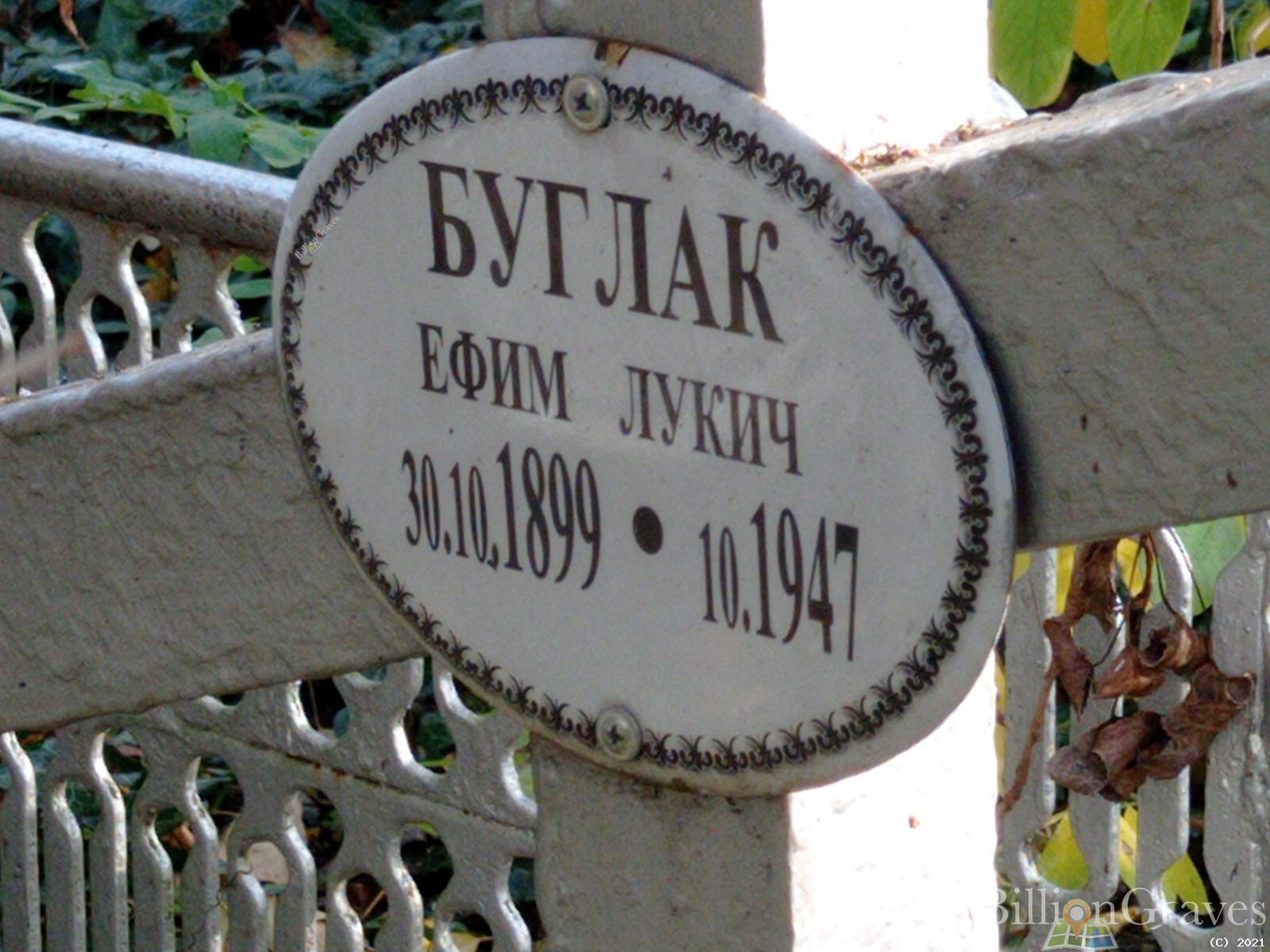 Буглак Ефим Лукич