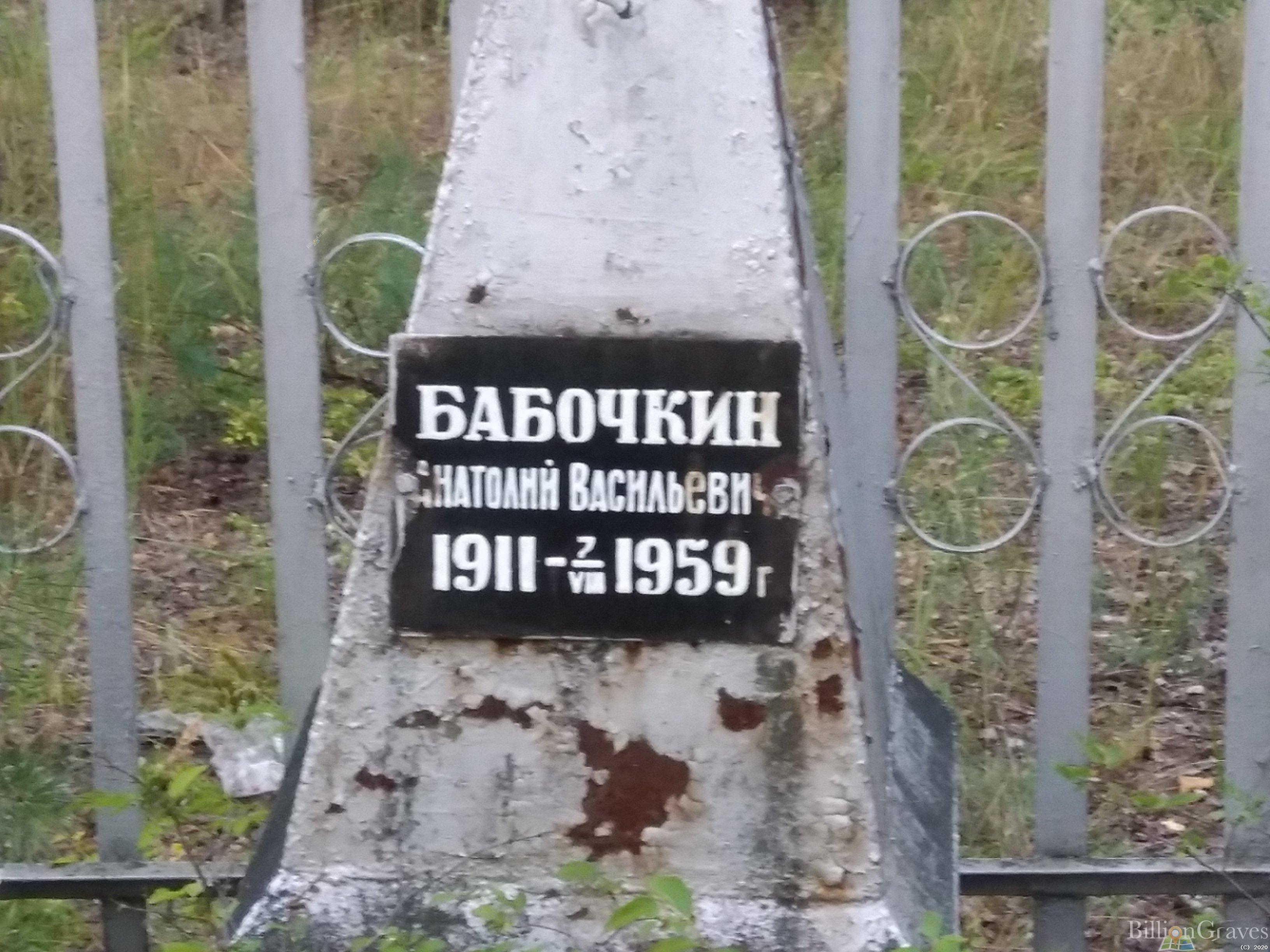 Бабочкин Анатолий Васильевич