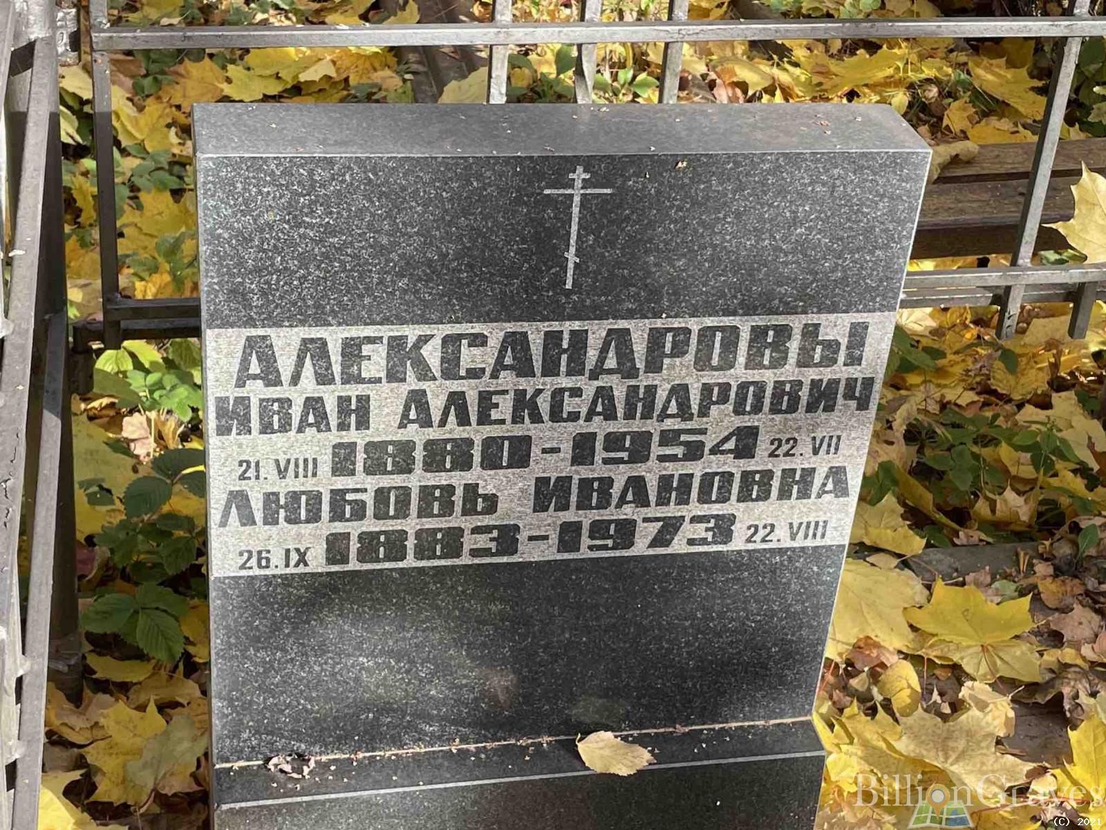 Александрова Любовь Ивановна