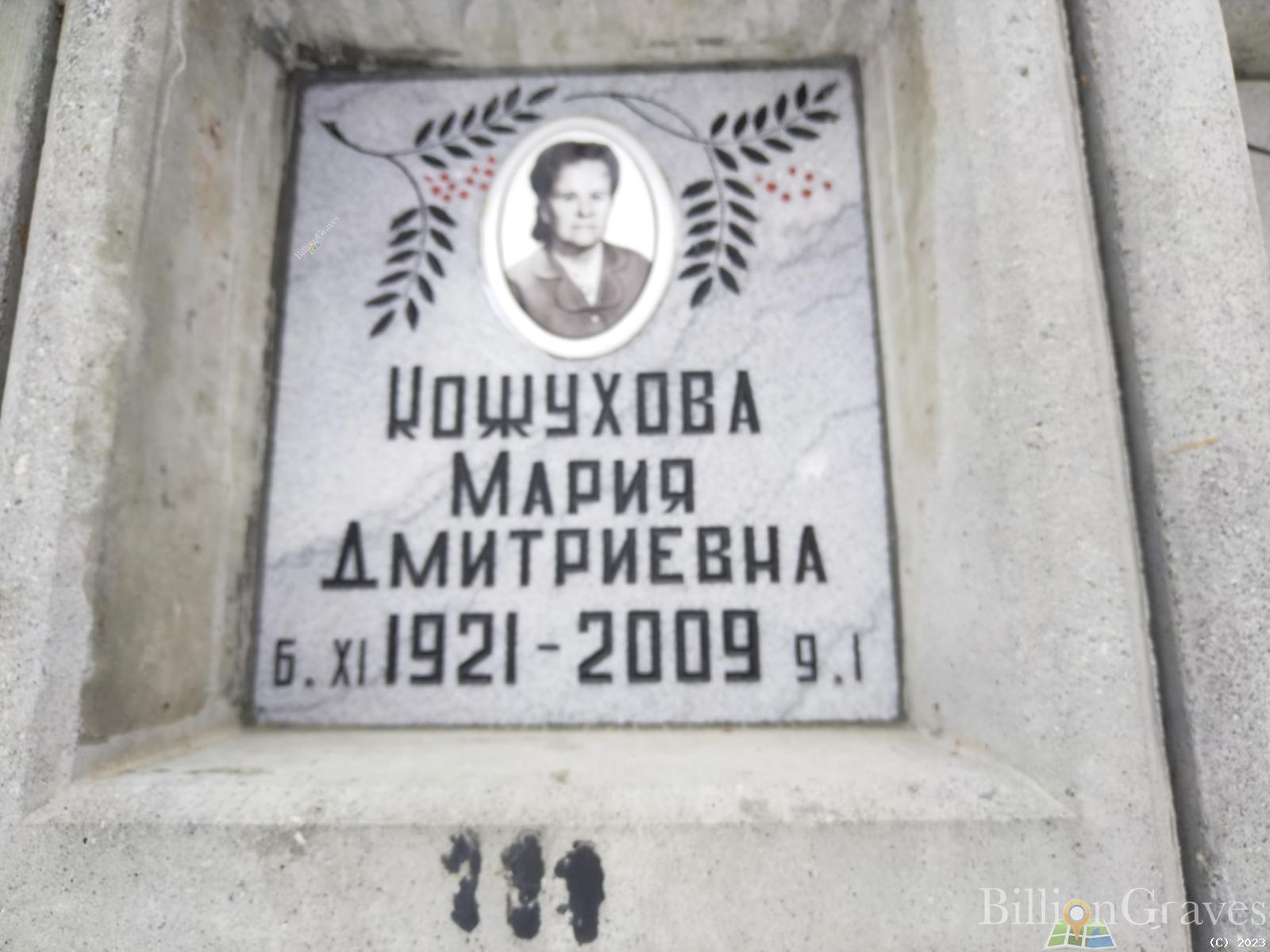 Кожухова Мария Дмитриевна