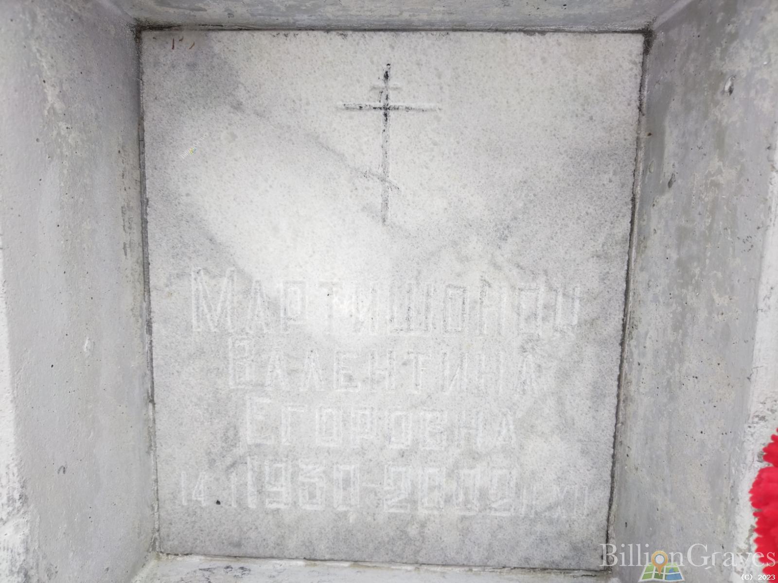 Мартишонок Валентина Егоровна