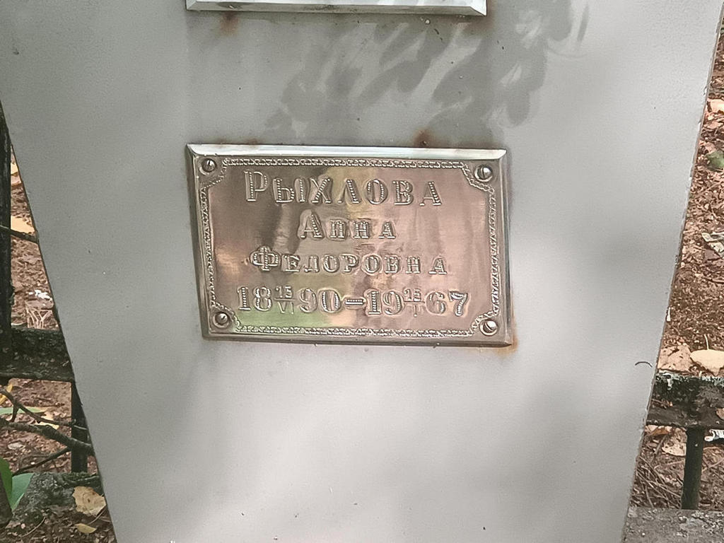 Рыхлова Анна Федоровна