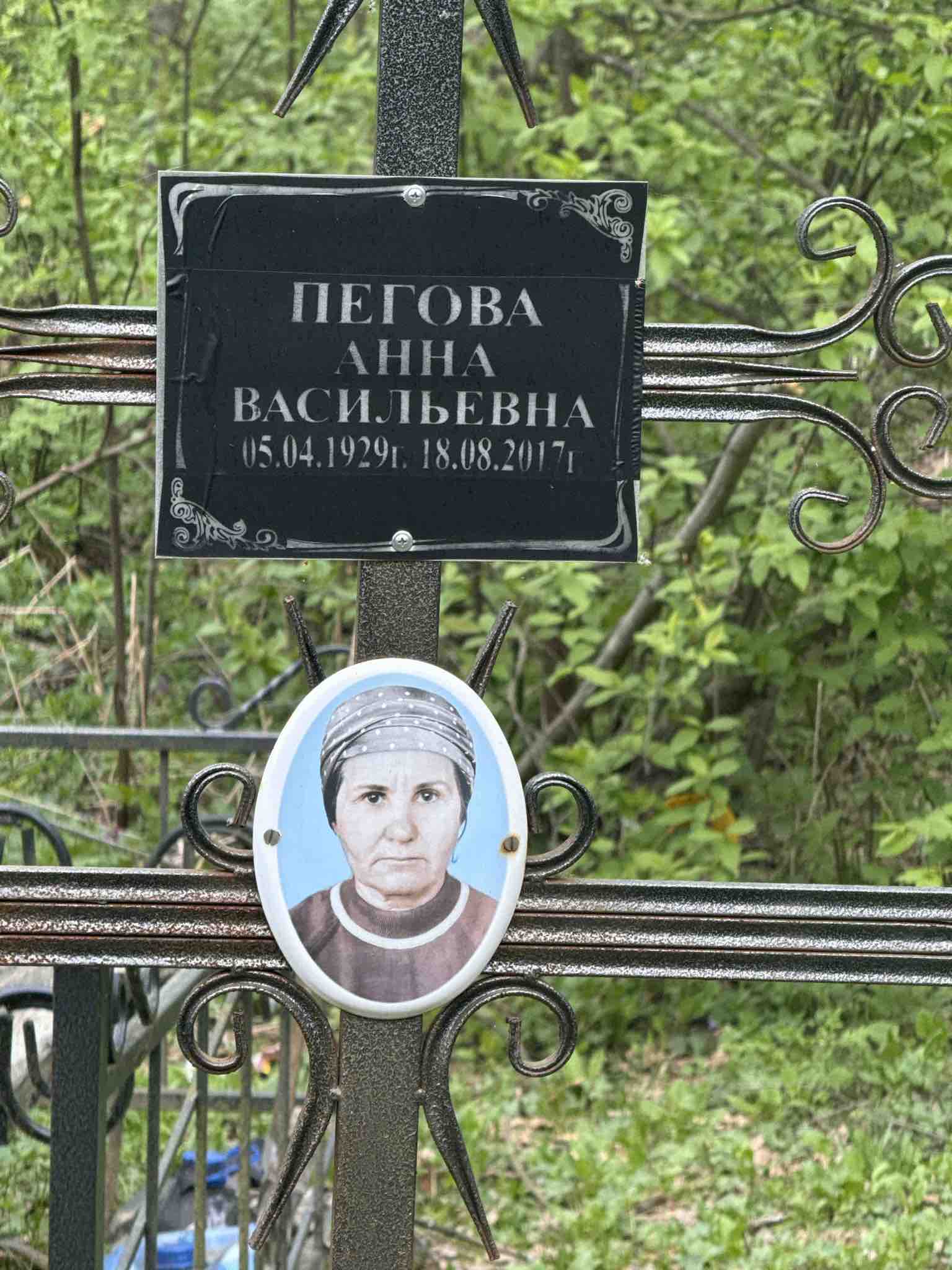 Пегова Анна Васильевна