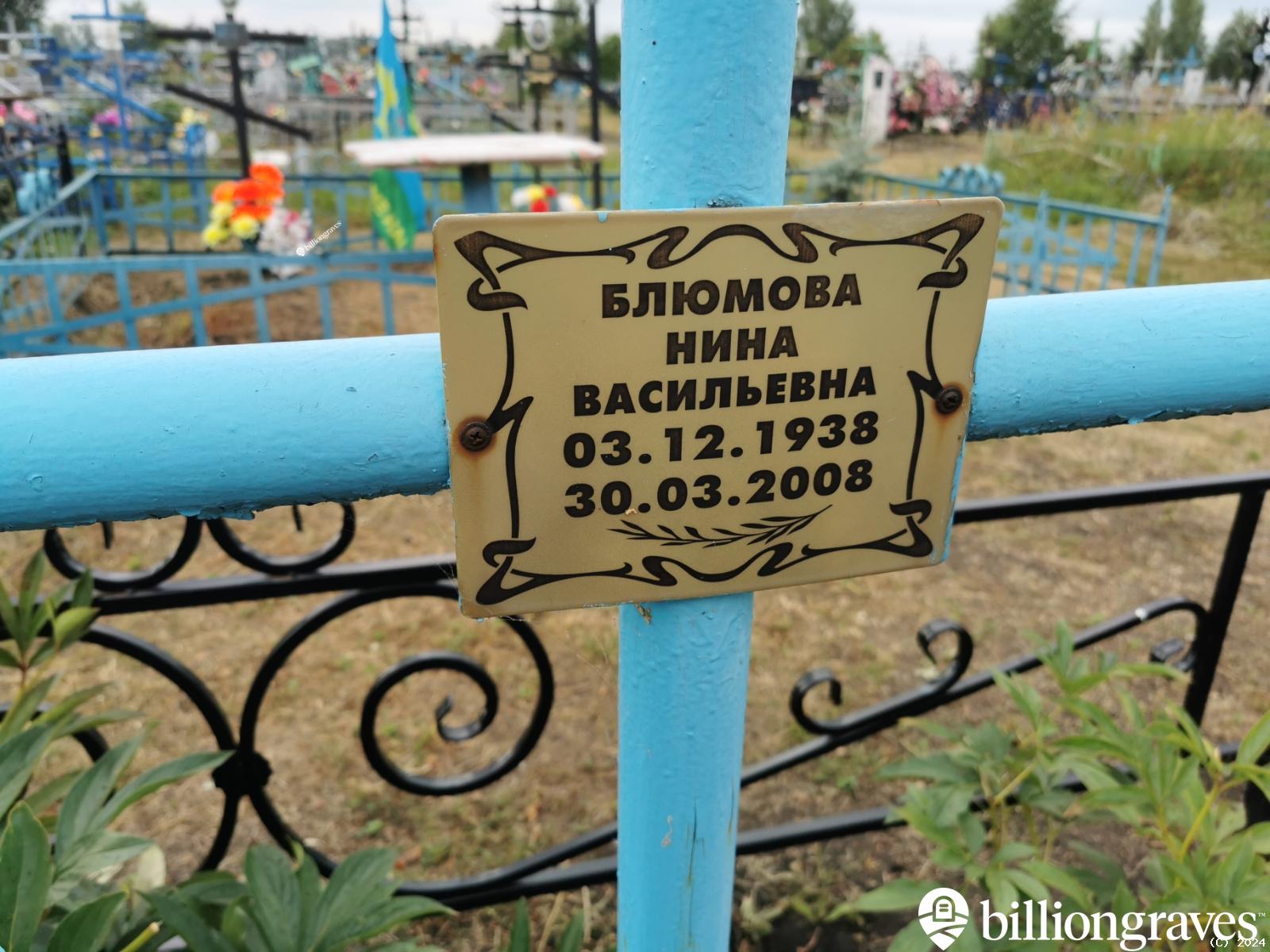 Блюмова Нина Васильевна