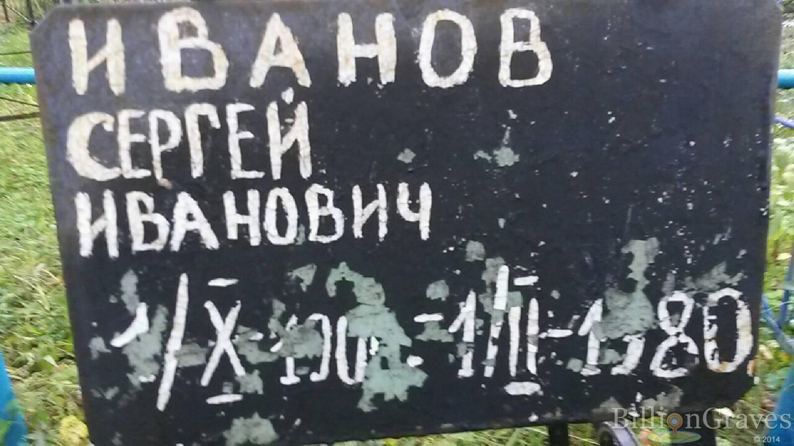 Иванов Сергей Иванович