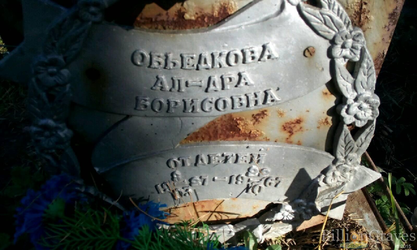 Обьедкова Александра Борисовна