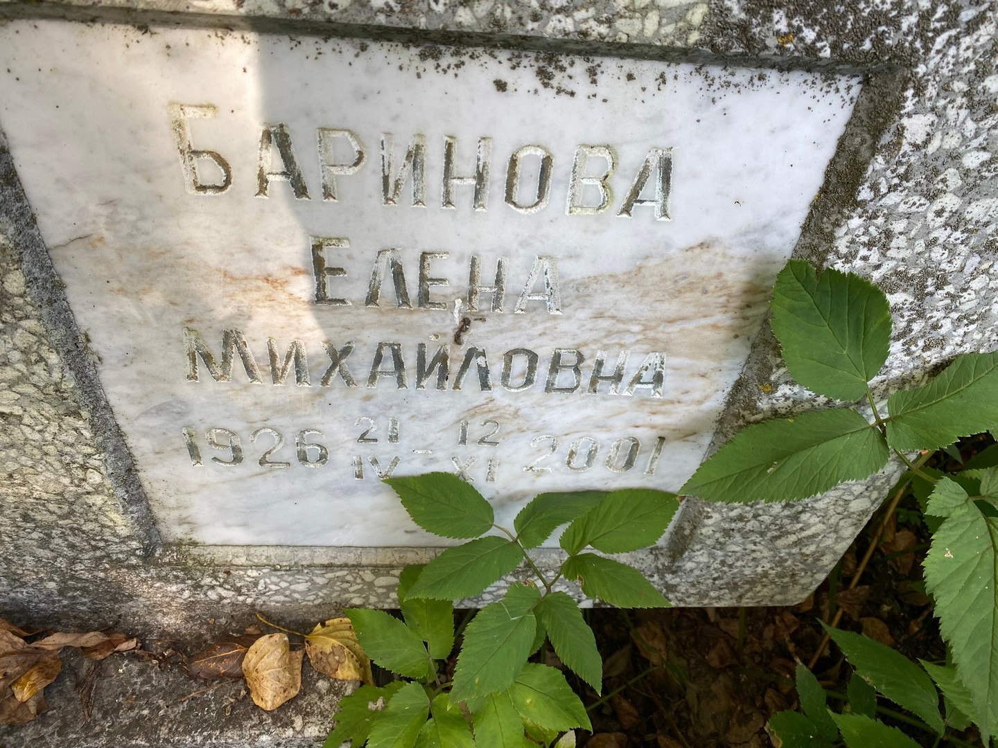 Баринова