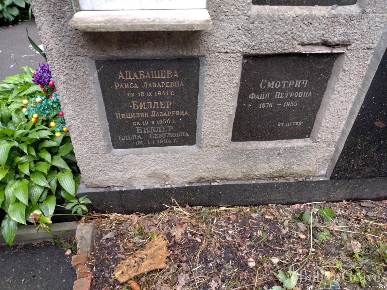 Биллер Елена Семёновна