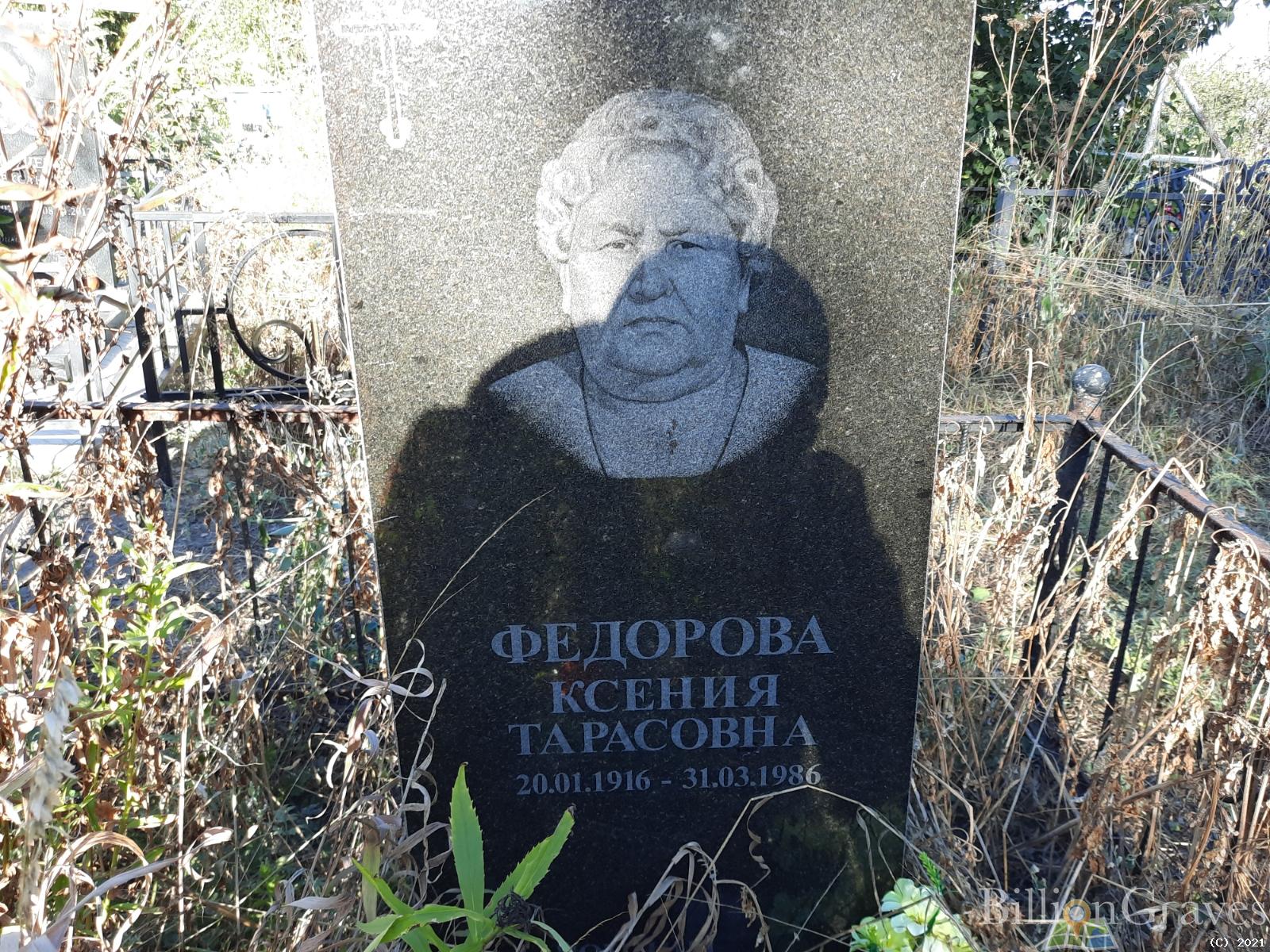 Фёдорова Ксения Тарасовна