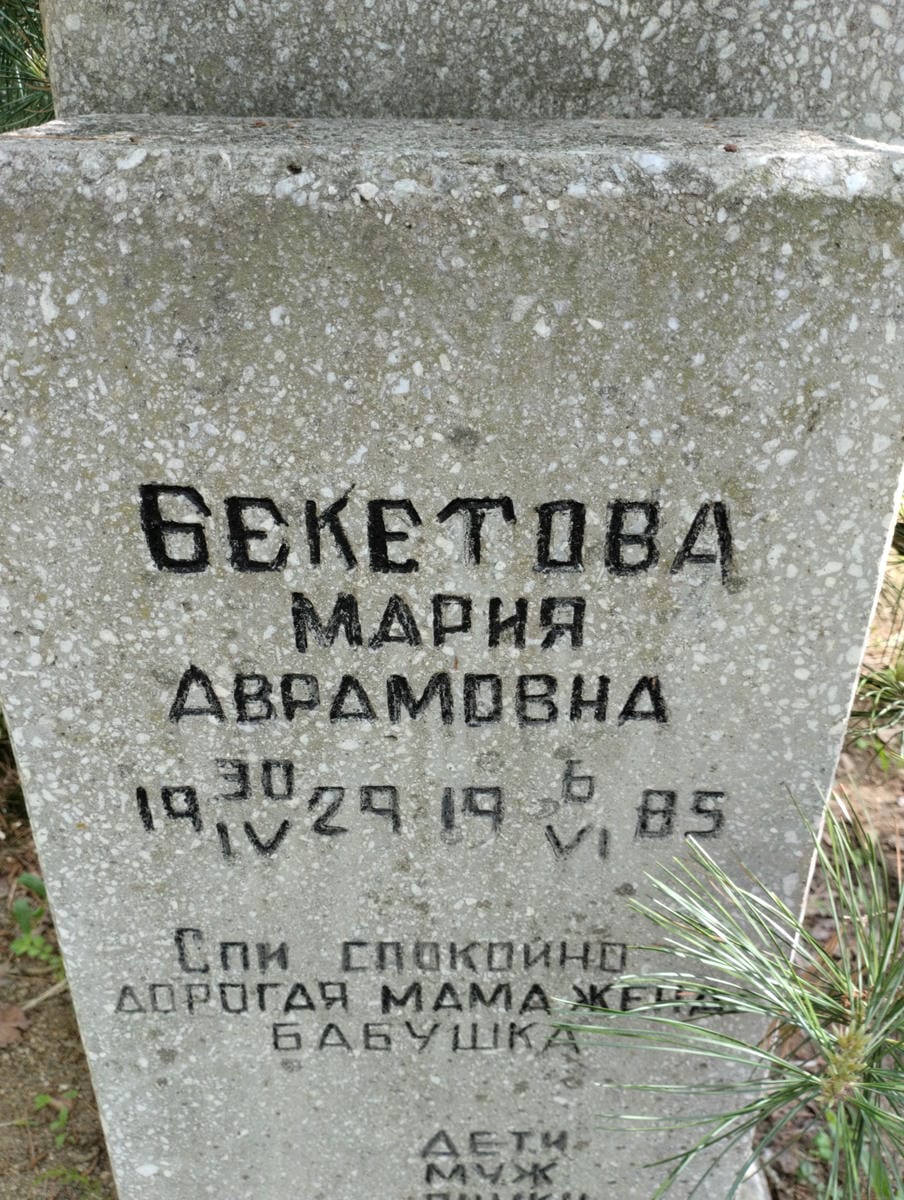 Бекетова Мария Аврамовна