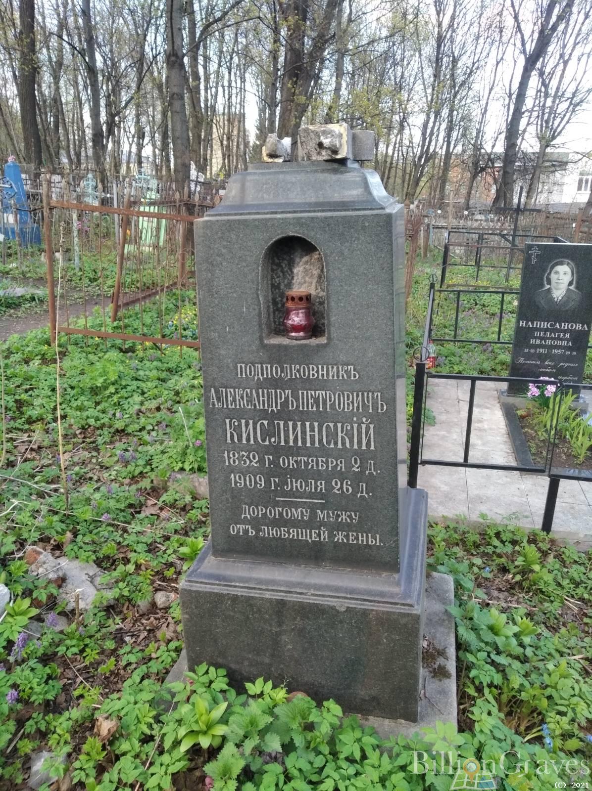 Кислинскiй Александръ Петровичъ