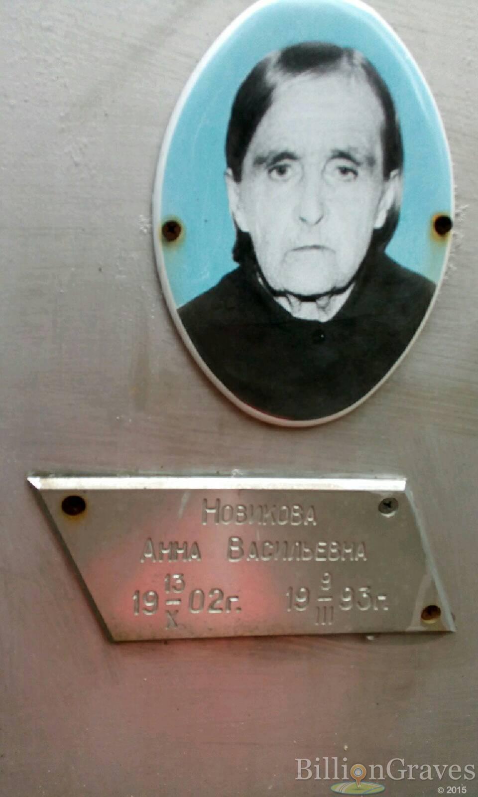 Новикова Анна Васильевна