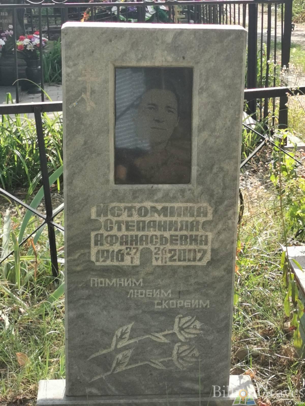 Истомина Степанида Афанасьевна