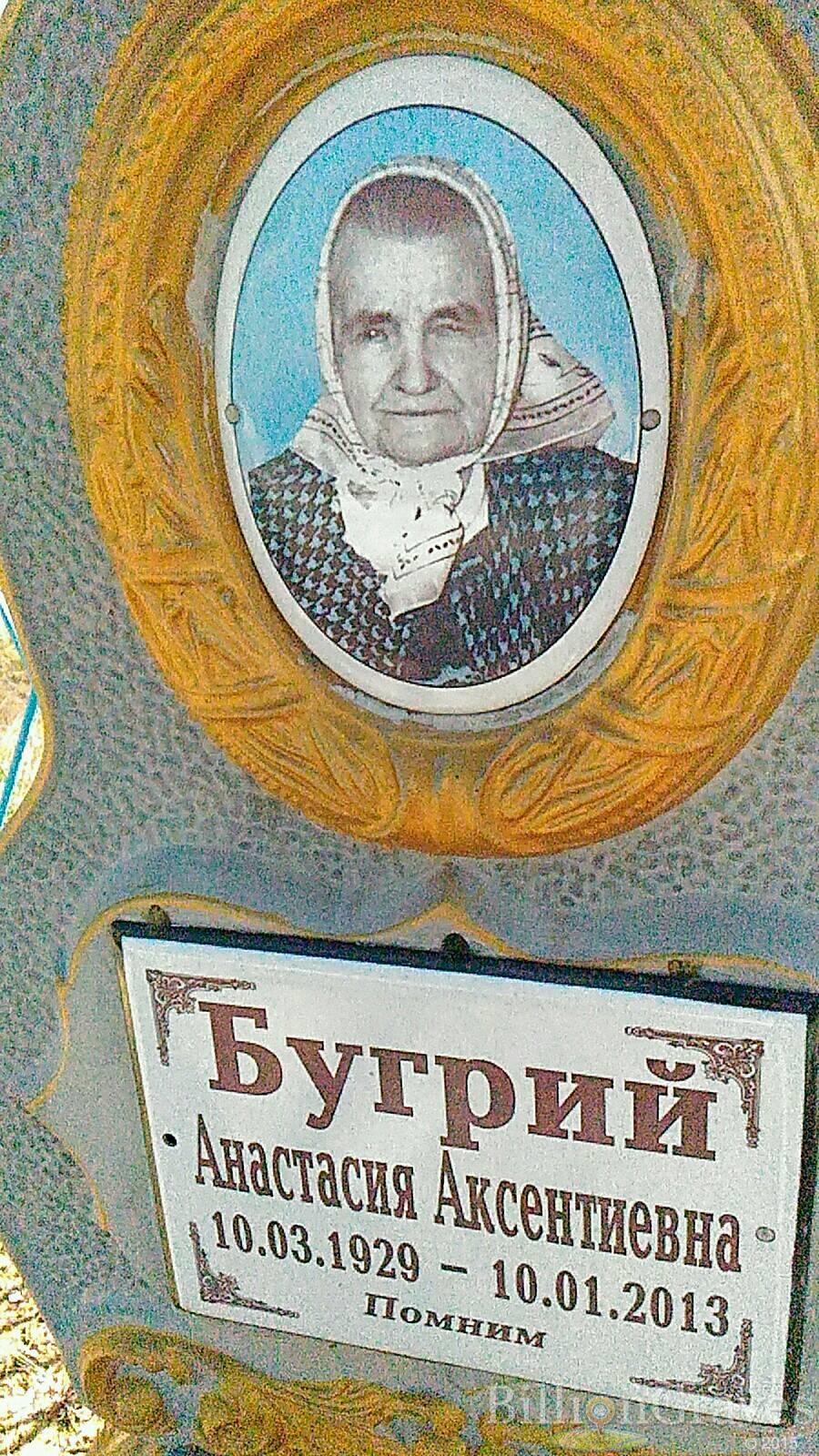 Бугрий Анастасия Аксентиевна