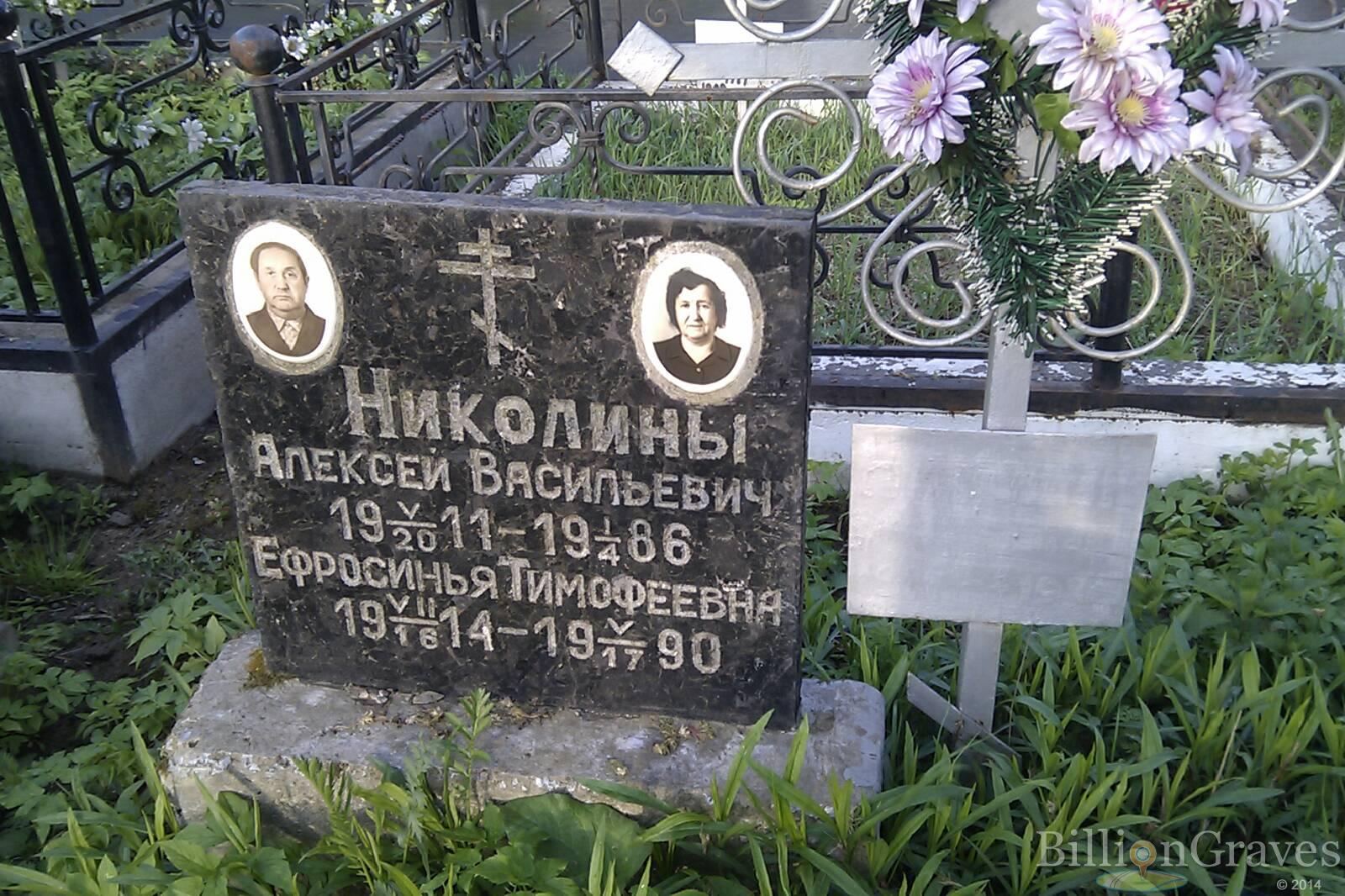 Николина Ефросинья Тимофеевна