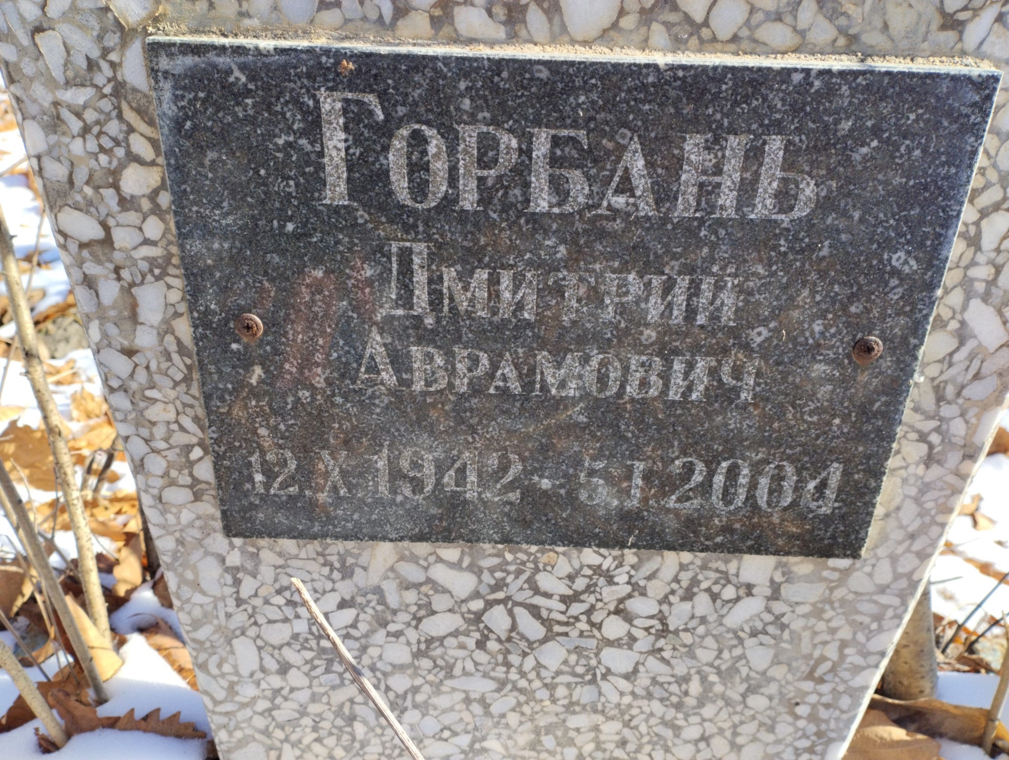 Горбань Дмитрий Аврамович