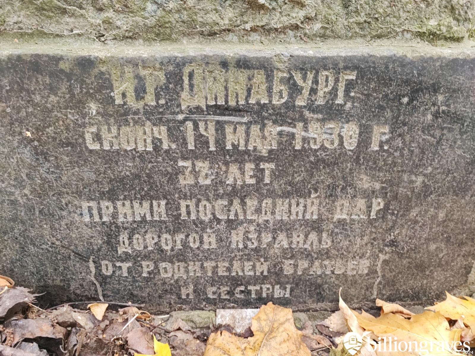 Динабург Израиль Г.